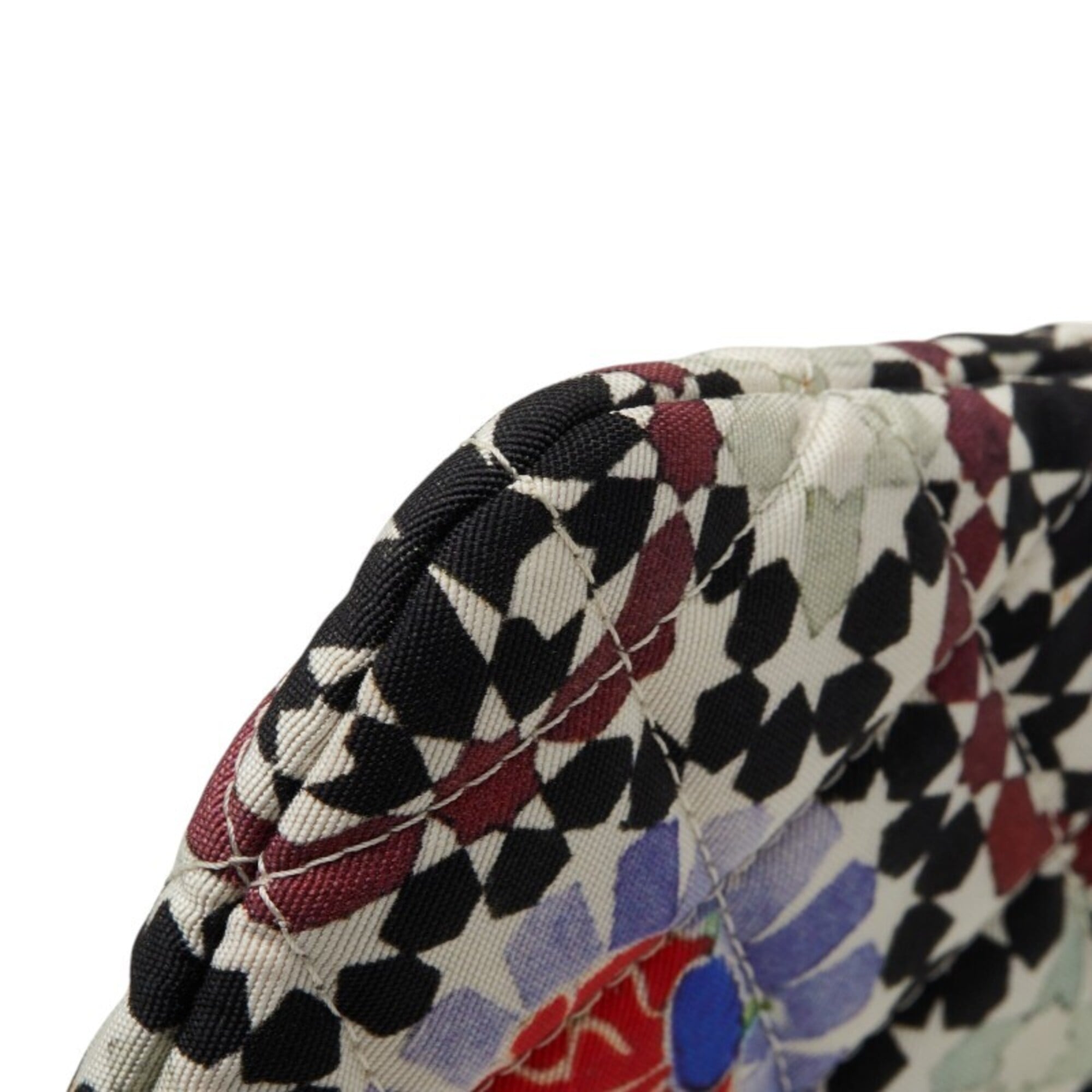 Chanel Multi-Color Canvas Leather Clutch Bag Handbag (Pre-Owned)