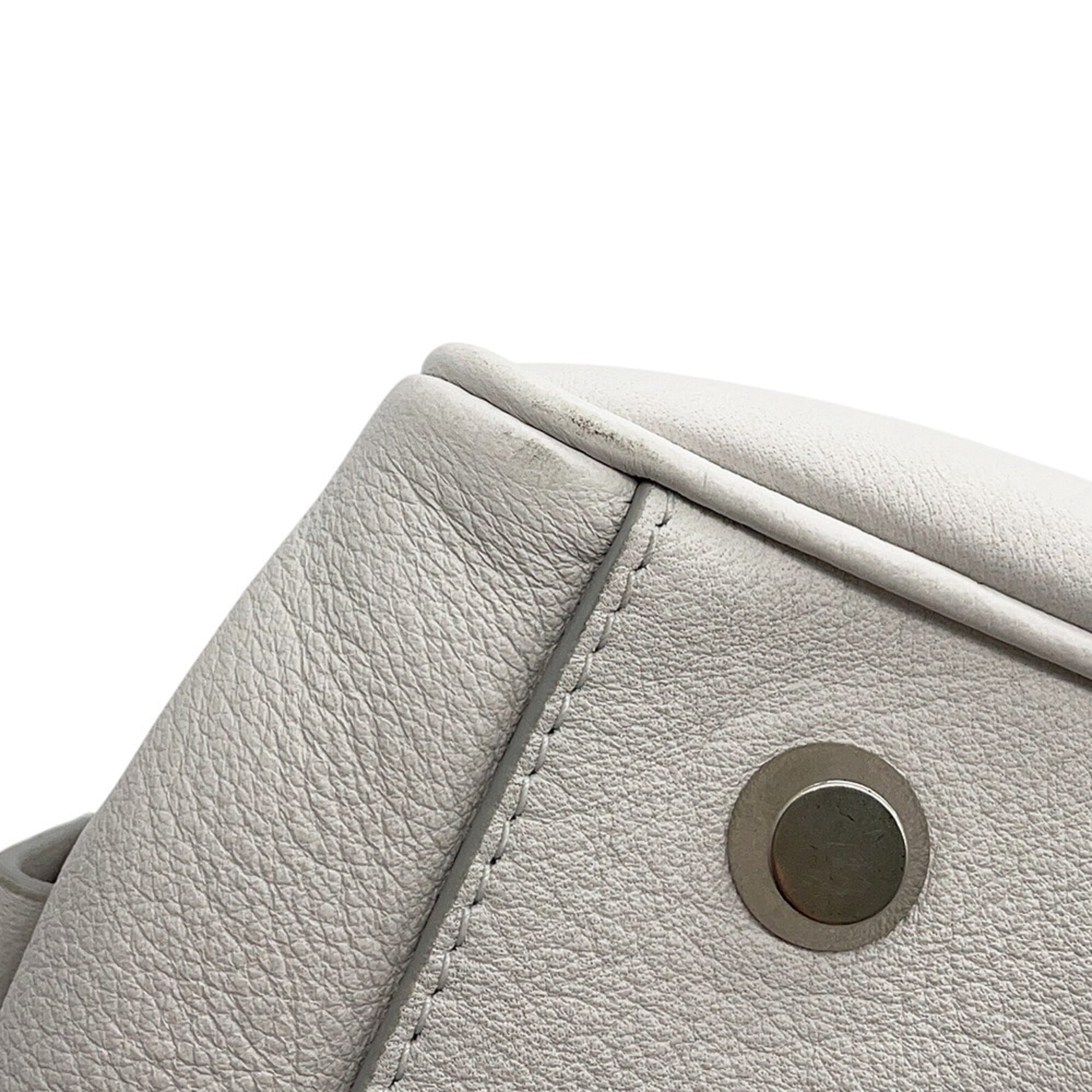 Balenciaga White Leather Handbag Shoulder Bag (Pre-Owned)