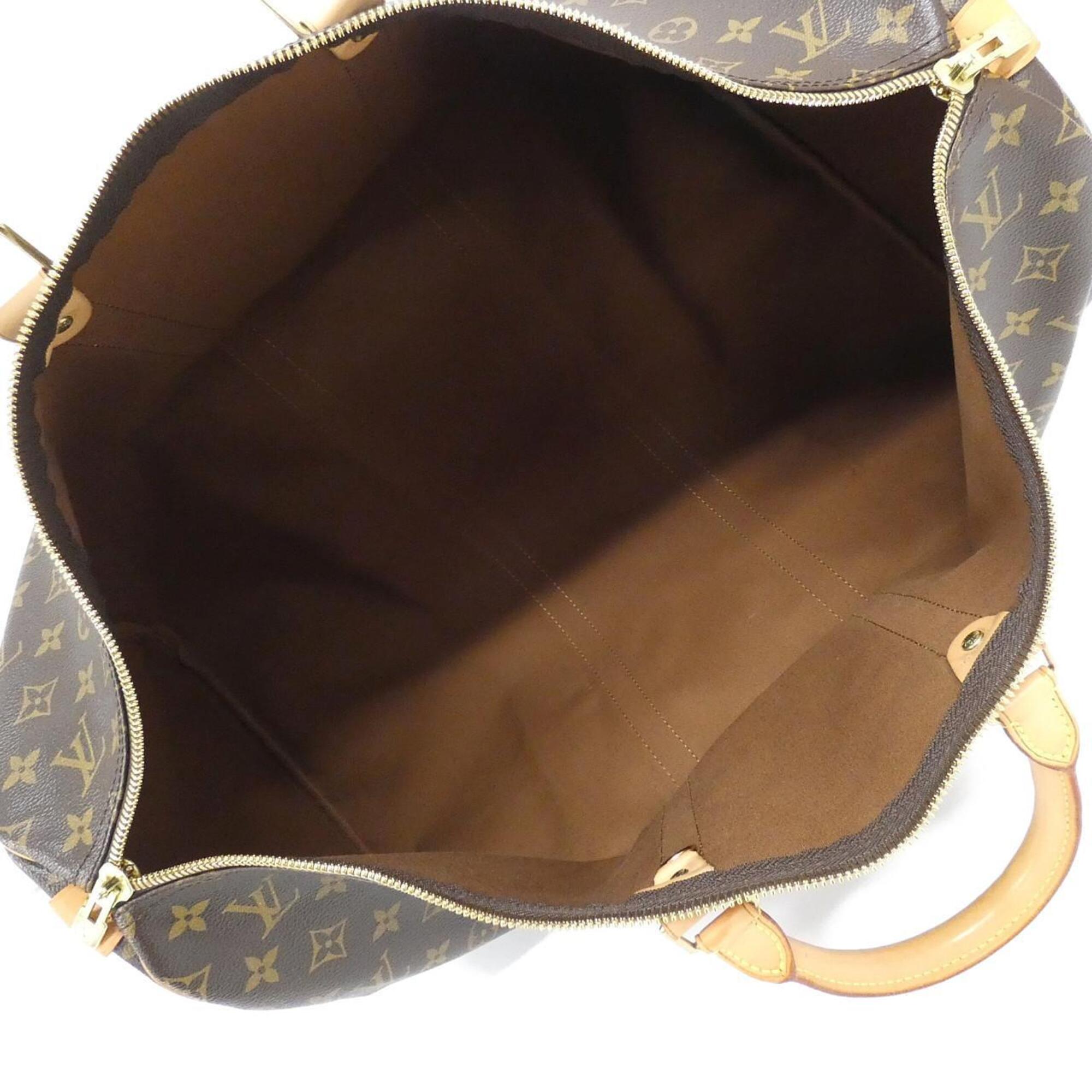 Louis Vuitton Brown Coated Canvas Boston Bag (Pre-Owned)