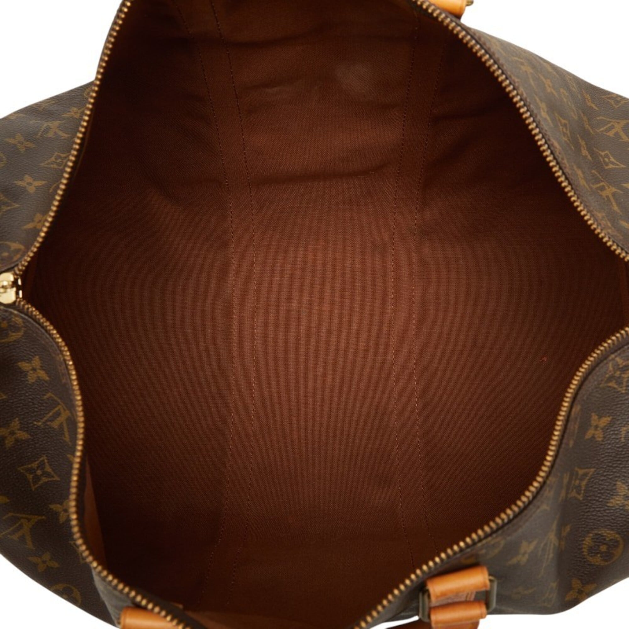 Louis Vuitton Brown Pvc Leather Boston Bag (Pre-Owned)