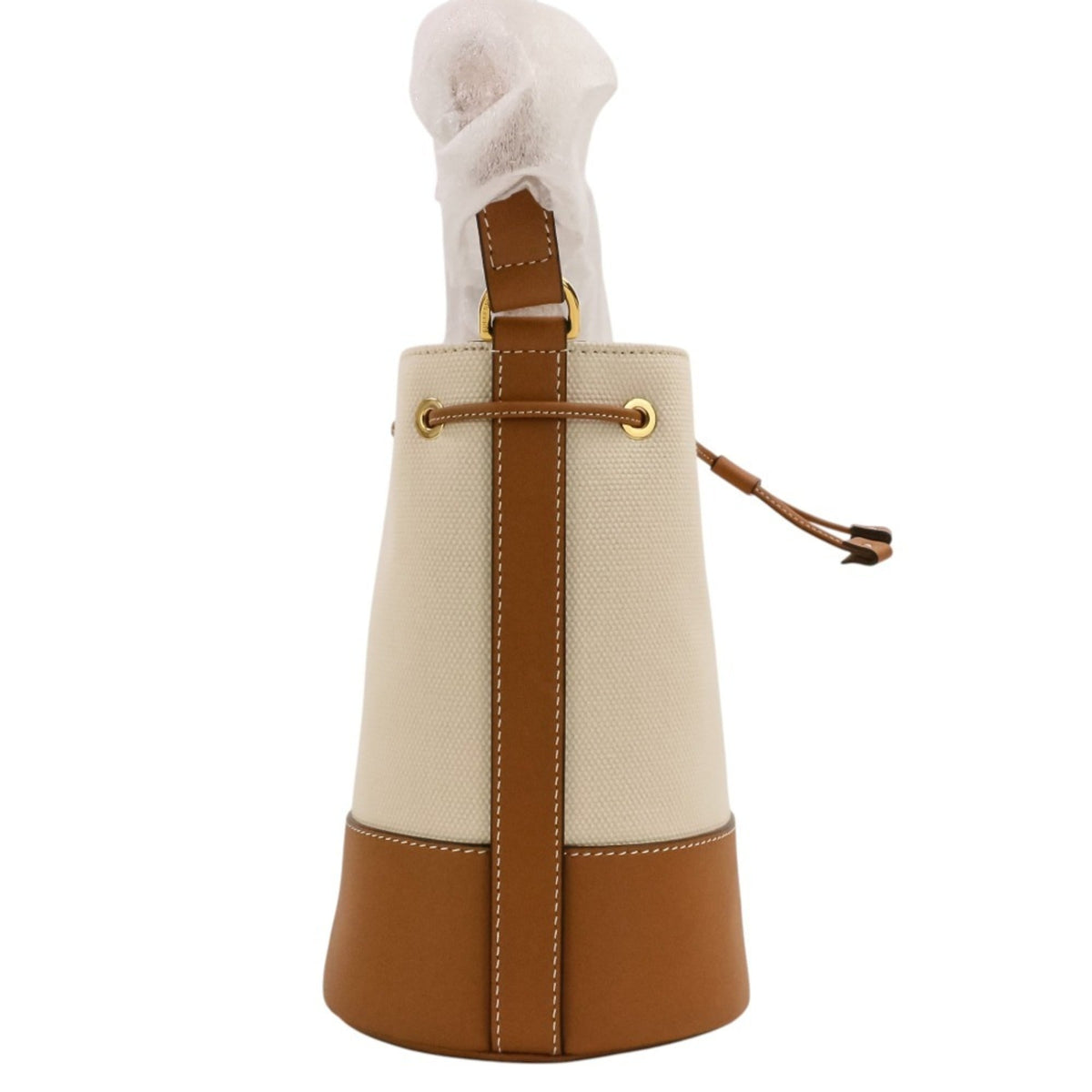 Burberry Brown Canvas Leather Shoulder Bag (Pre-Owned)