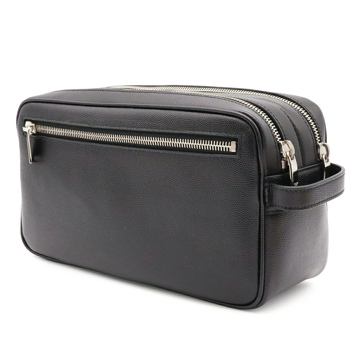 Yves Saint Laurent Black Leather Clutch Bag (Pre-Owned)