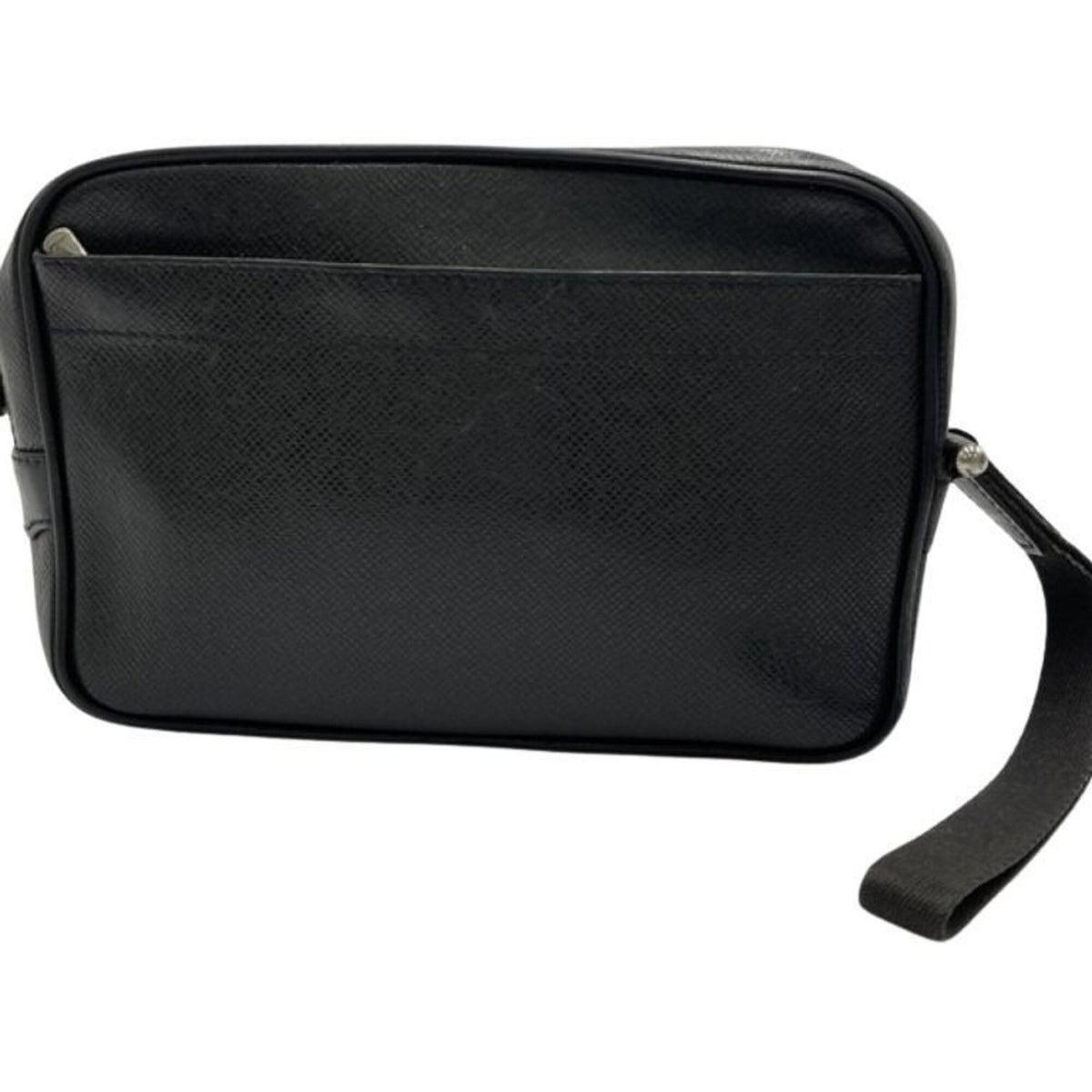Louis Vuitton Ardoise Black Taiga Leather Clutch Bag (Pre-Owned)