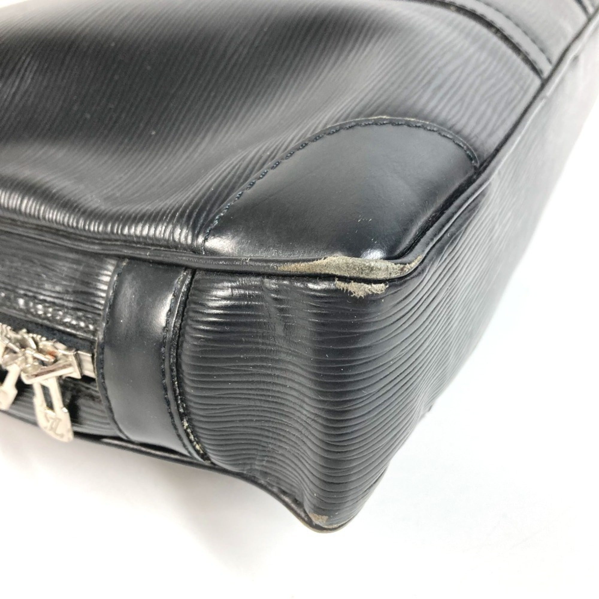 Louis Vuitton Black Noir Epi Leather Briefcase Handbag (Pre-Owned)