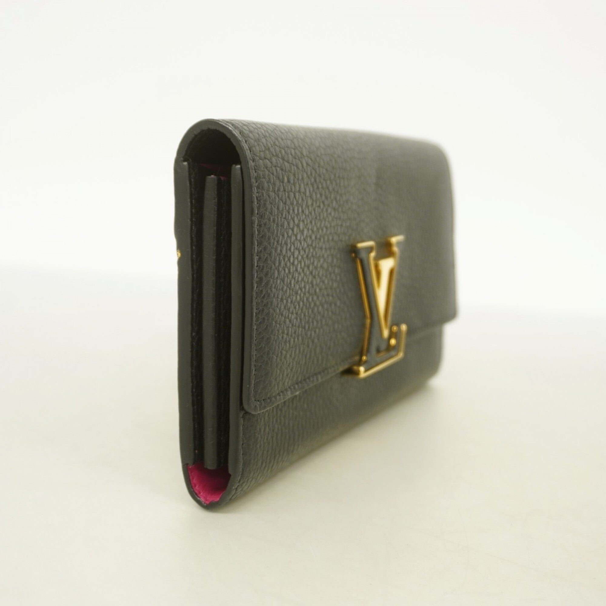 Louis Vuitton Noir Long Wallet (Bi-Fold) (Pre-Owned)