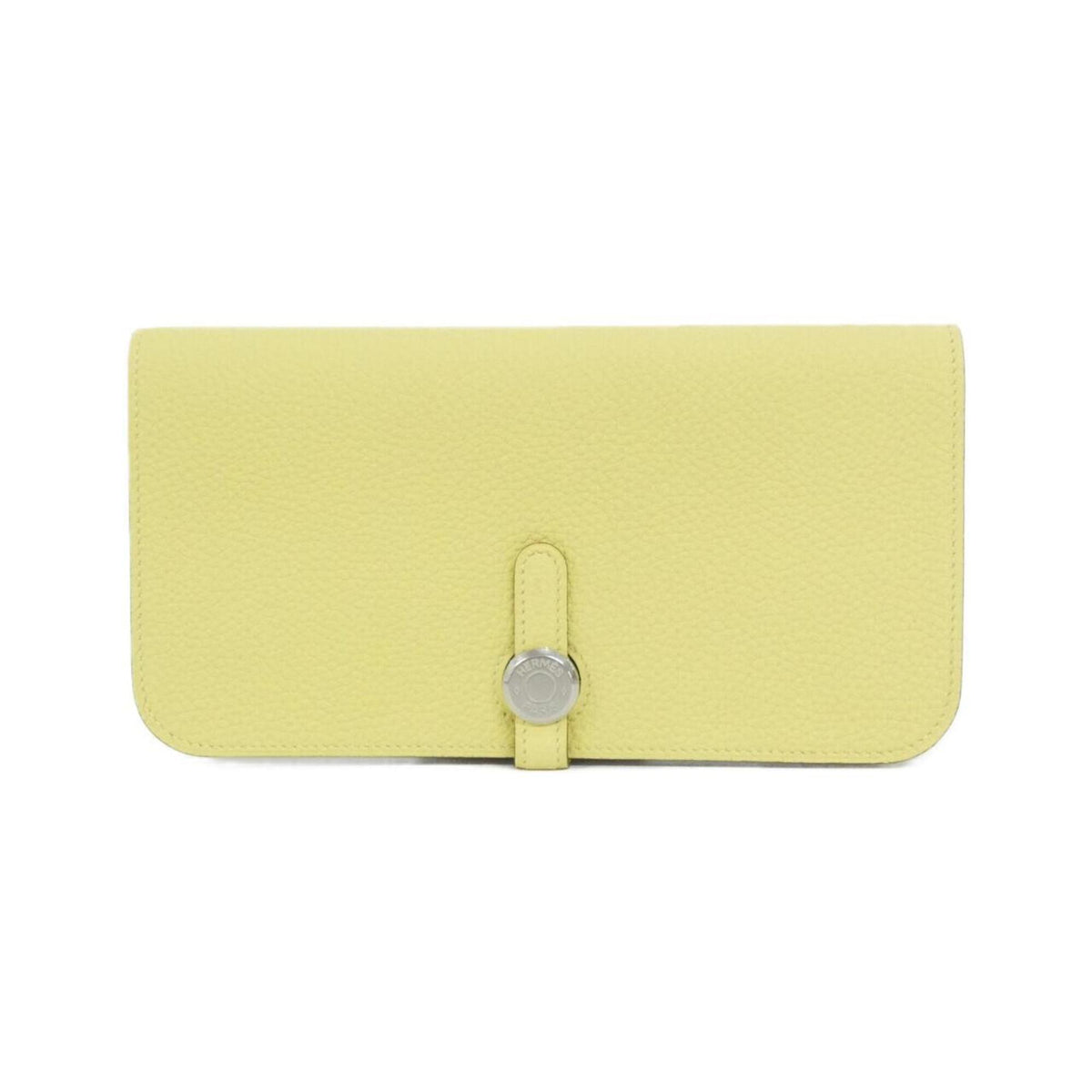 Hermes Jaune Yellow Togo Leather Long Wallet (Bi-Fold) (Pre-Owned)