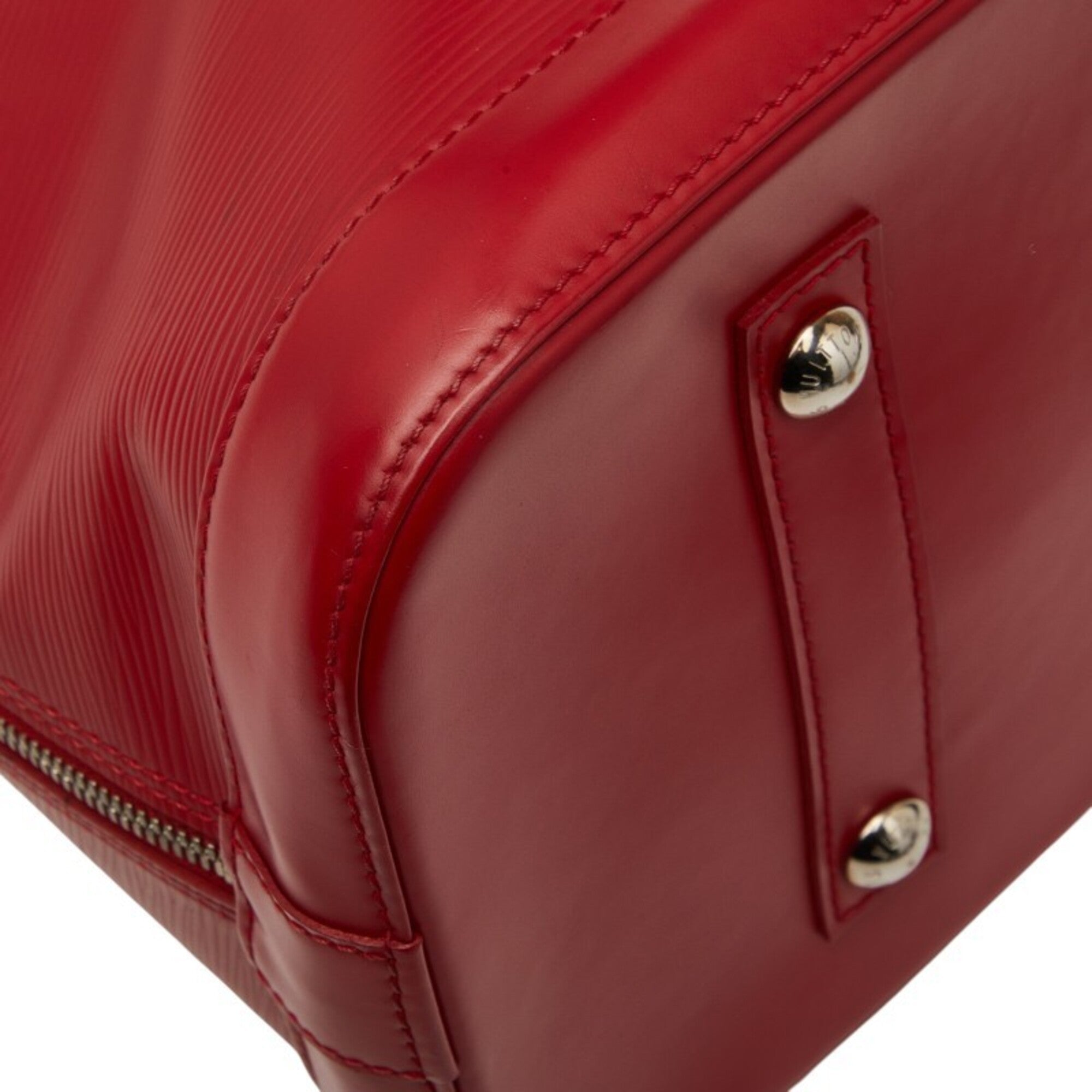 Louis Vuitton Carmine Red Color Leather Handbag (Pre-Owned)