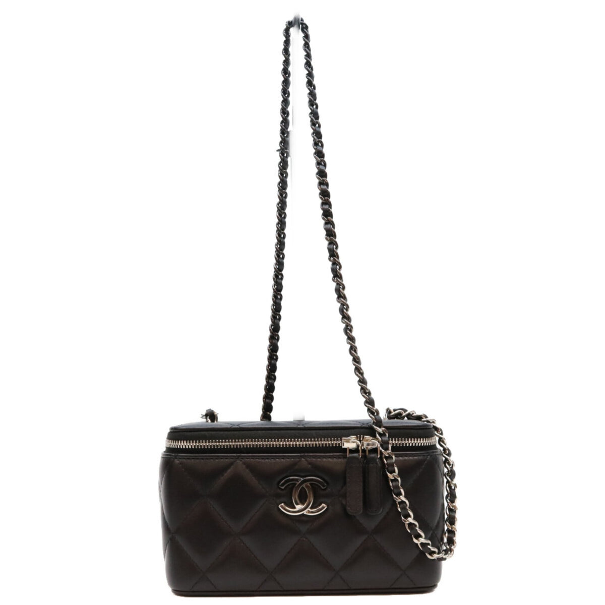 Chanel Black Leather Shoulder Bag (Pre-Owned)