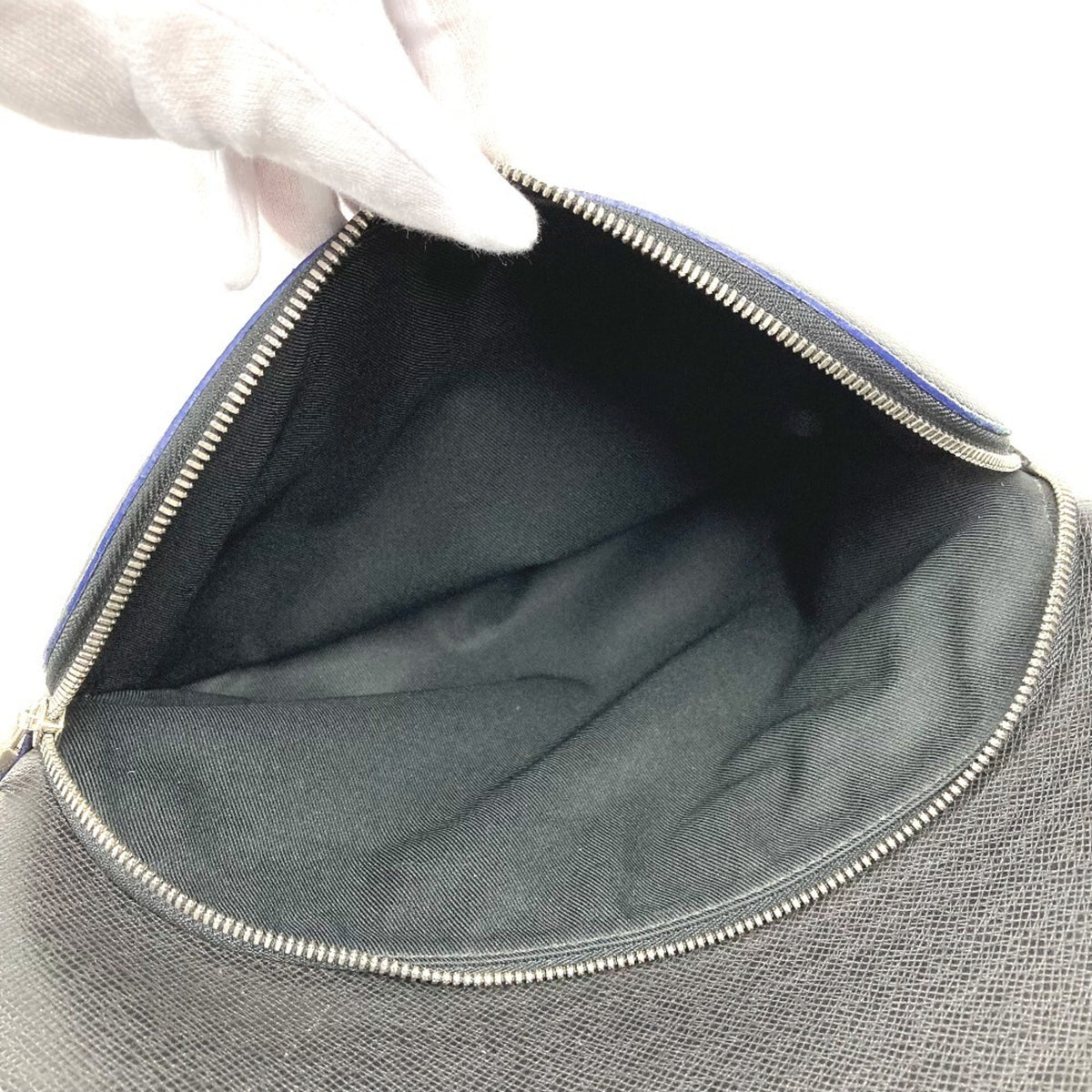 Louis Vuitton Ardoise Bicolor Black Blue Taiga Leather Backpack (Pre-Owned)