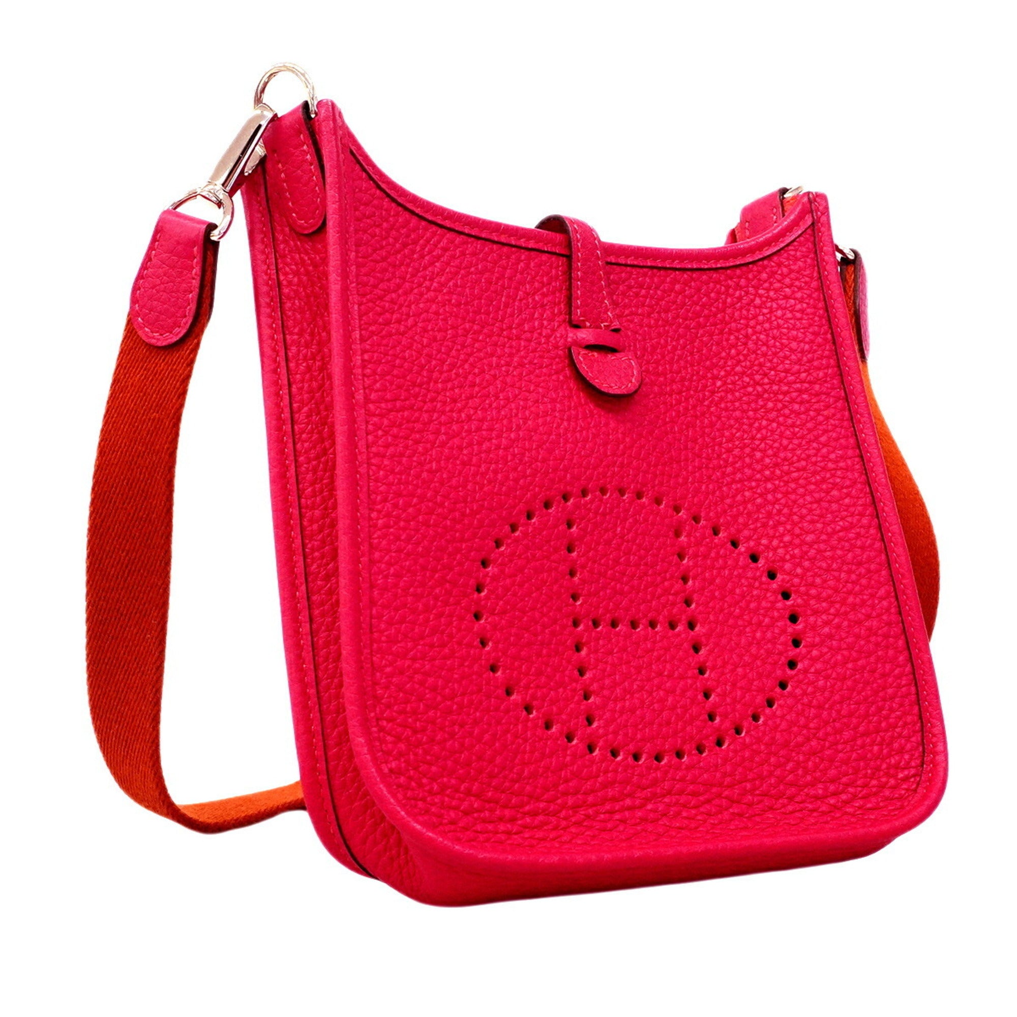 Hermes Pink Taurillon Clemence Leather Shoulder Bag (Pre-Owned)