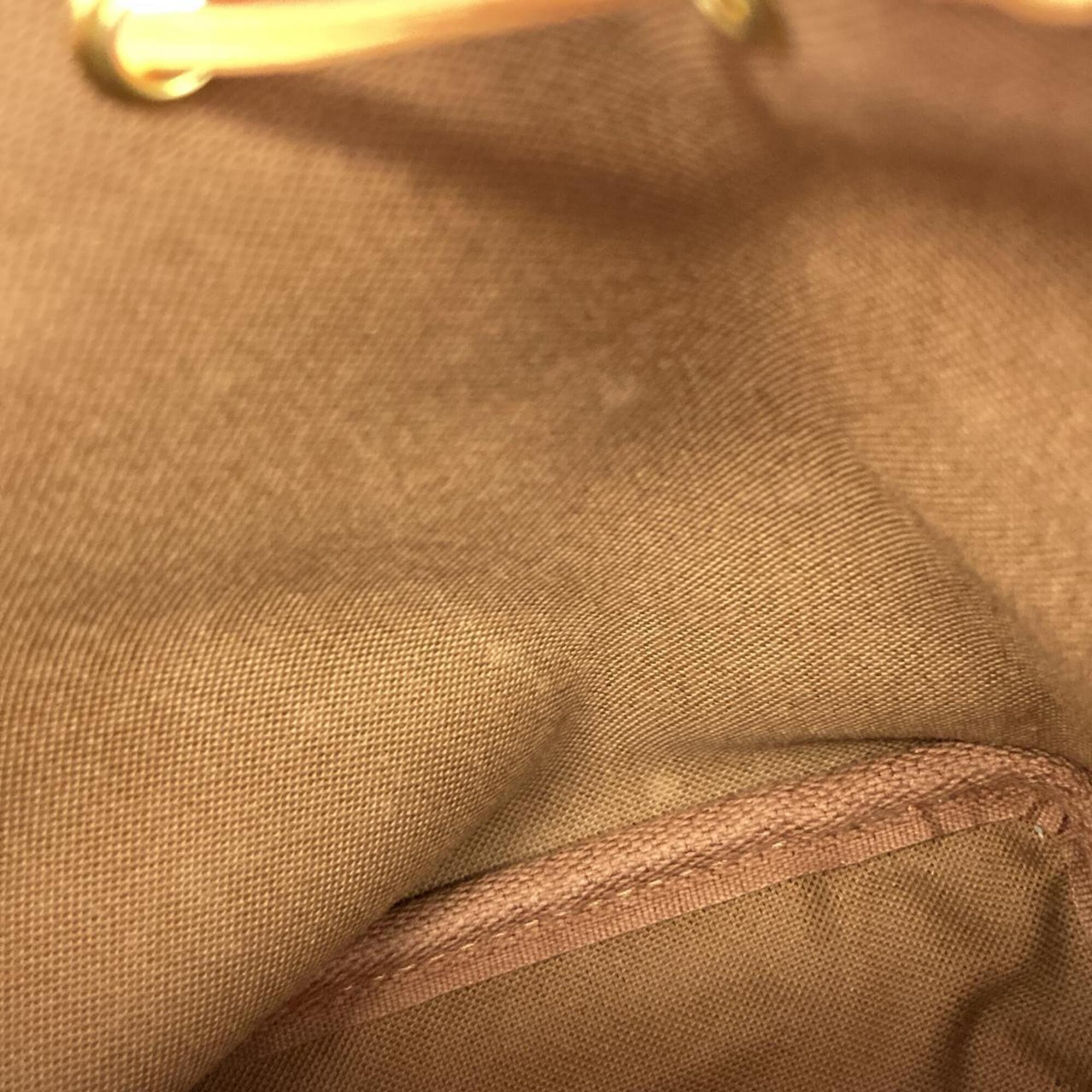Louis Vuitton Marron Coated Canvas Shoulder Bag (Pre-Owned)