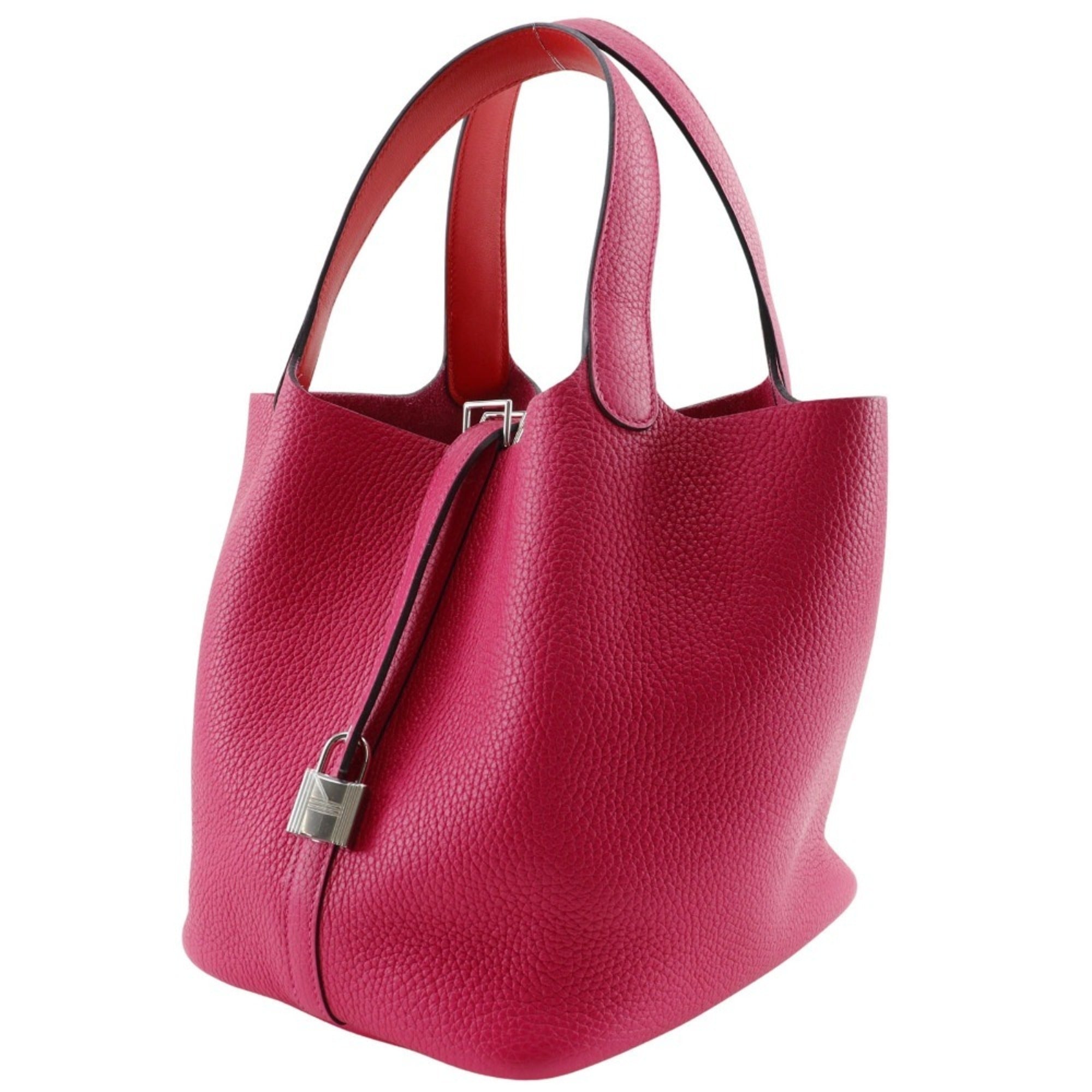 Hermes Pink Togo Leather Handbag (Pre-Owned)