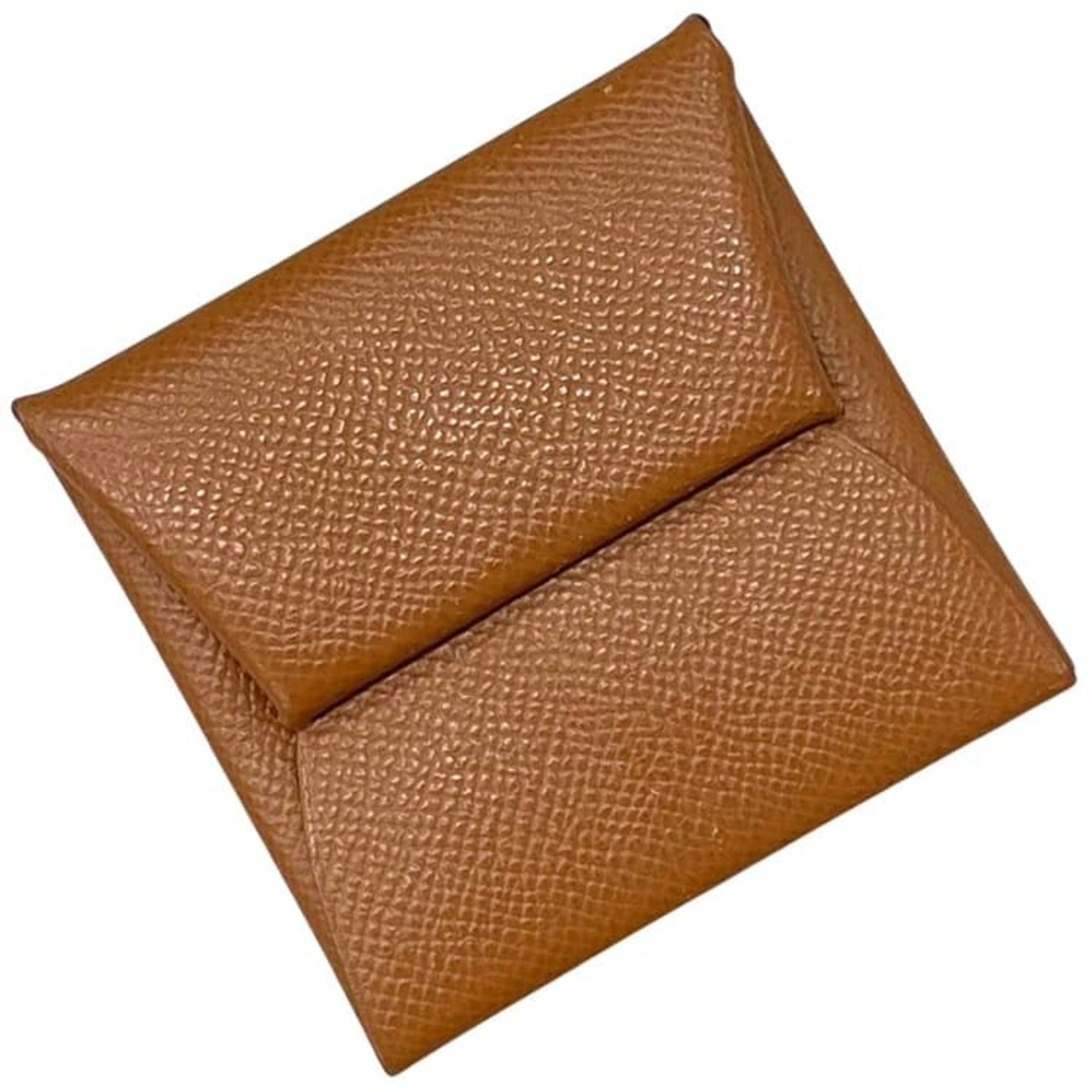 Hermes Brown Epsom Leather Coin Purse/Coin Case (Pre-Owned)