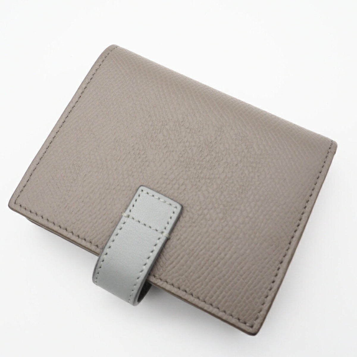 Celine Beige Blue Leather Wallet (Bi-Fold) (Pre-Owned)