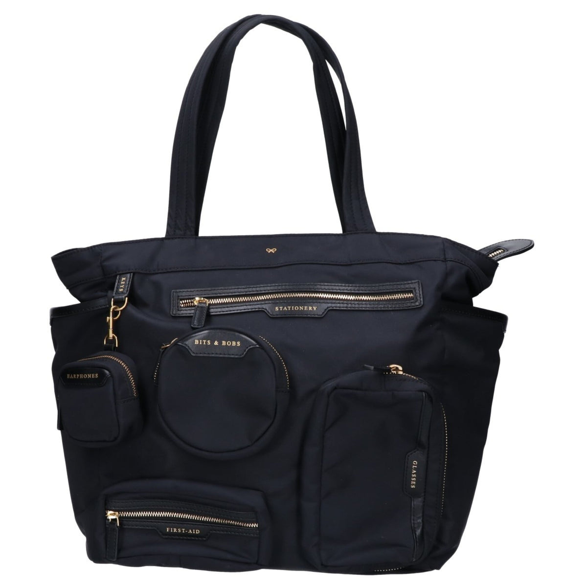 Anya Hindmarch Black Nylon Tote Bag (Pre-Owned)