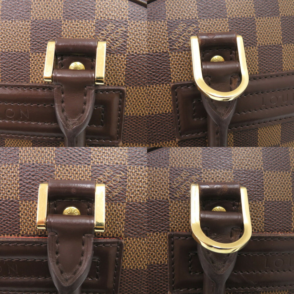 Louis Vuitton Damier Brown Damier Canvas Handbag (Pre-Owned)