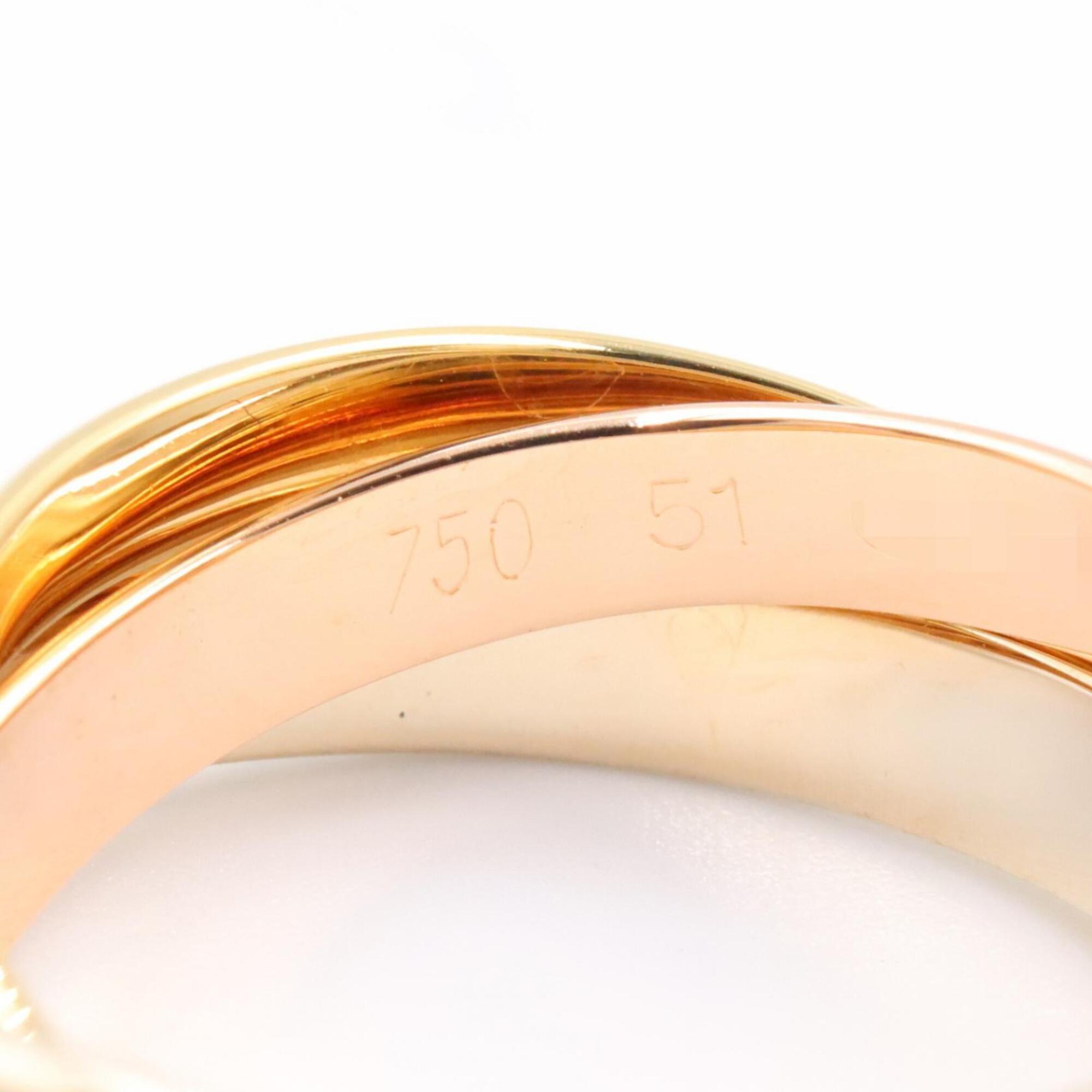 Cartier Gold Silver Yellow Gold (18K) Pink Gold (18K) White Gold (18K) Band Ring (Pre-Owned)