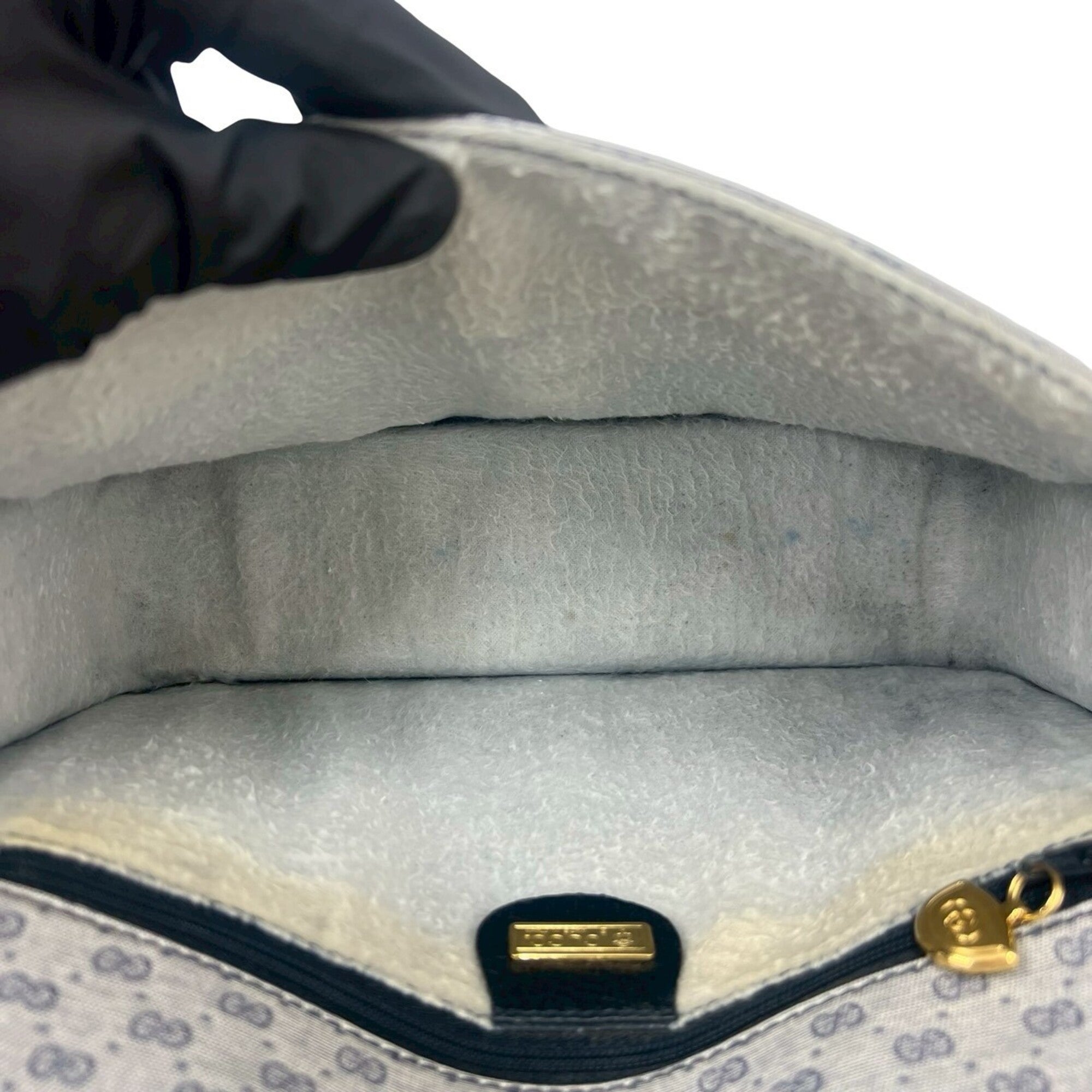 Gucci Navy Pvc Leather Pochette Shoulder Bag (Pre-Owned)