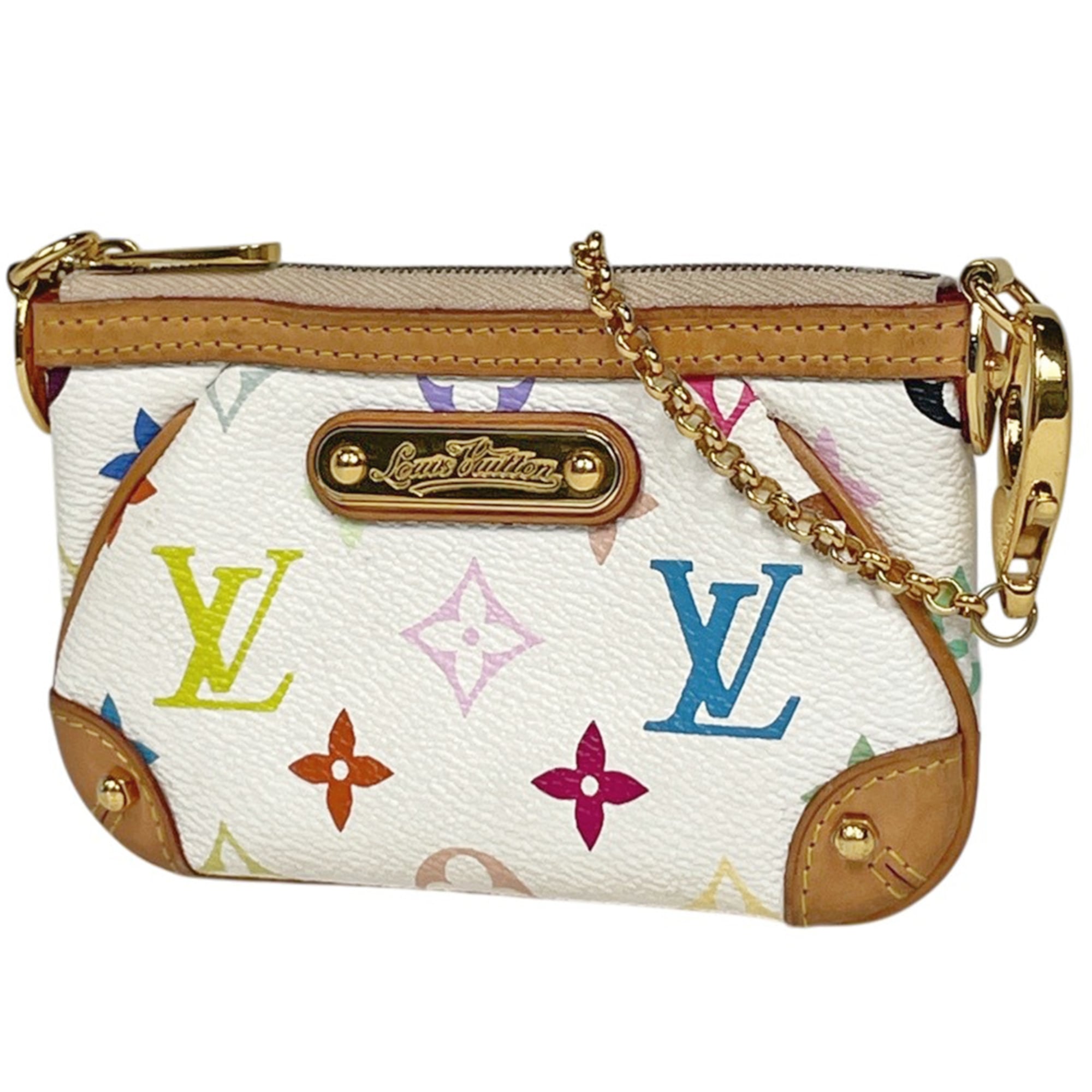 Louis Vuitton Monogram Multicolore Blanc White Monogram Multicolore Handbag Pochette (Pre-Owned)