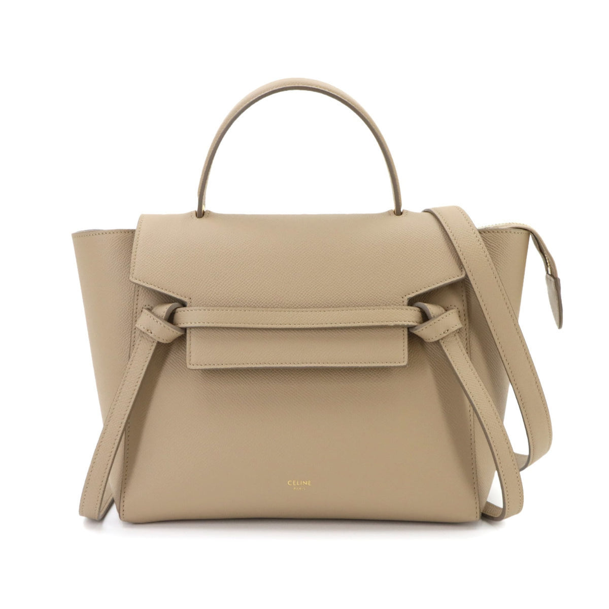 Celine Beige Leather Fanny Pack Handbag (Pre-Owned)