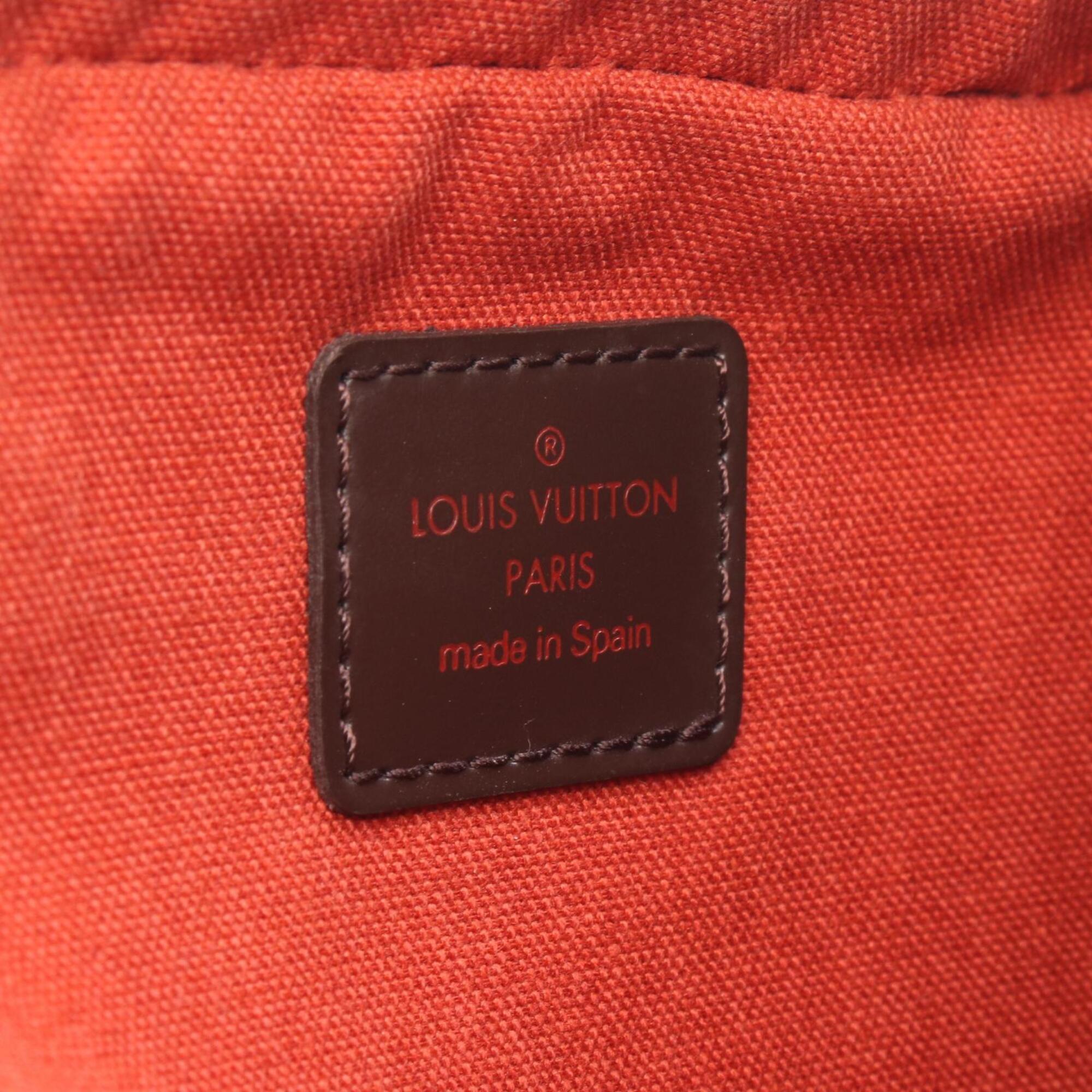 Louis Vuitton Brown Ebene Coated Canvas Pvc Damier Canvas Fanny Pack Sling Bag (Pre-Owned)