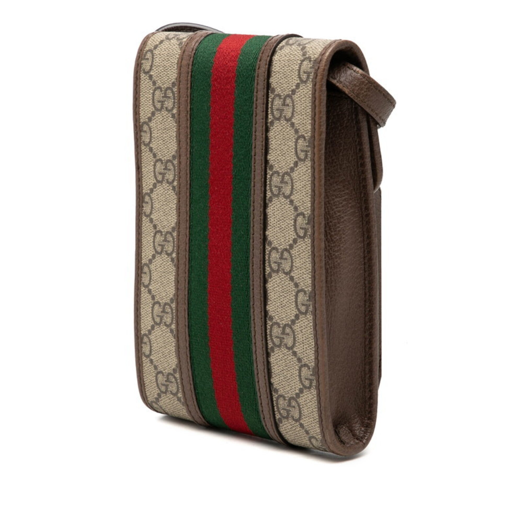 Gucci Beige Brown Pvc Leather Shoulder Bag (Pre-Owned)