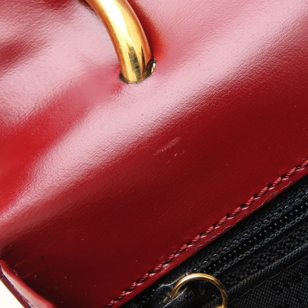 Celine Wine Leather Handbag (Pre-Owned)
