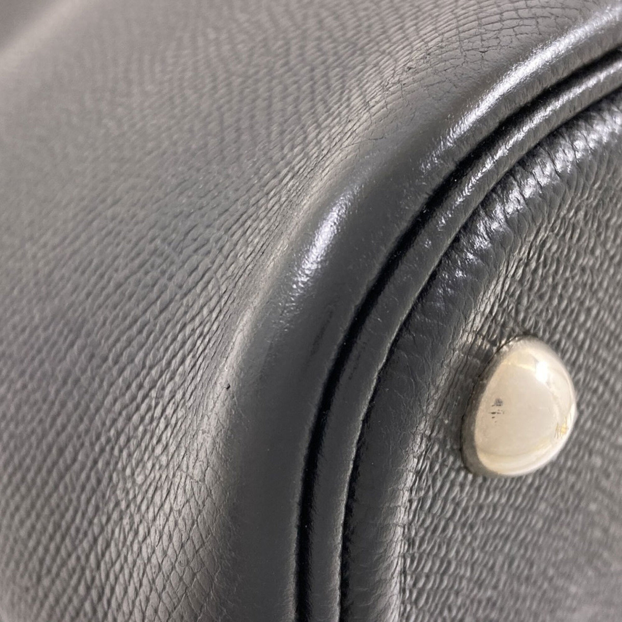 Hermes Black Epsom Leather Handbag (Pre-Owned)