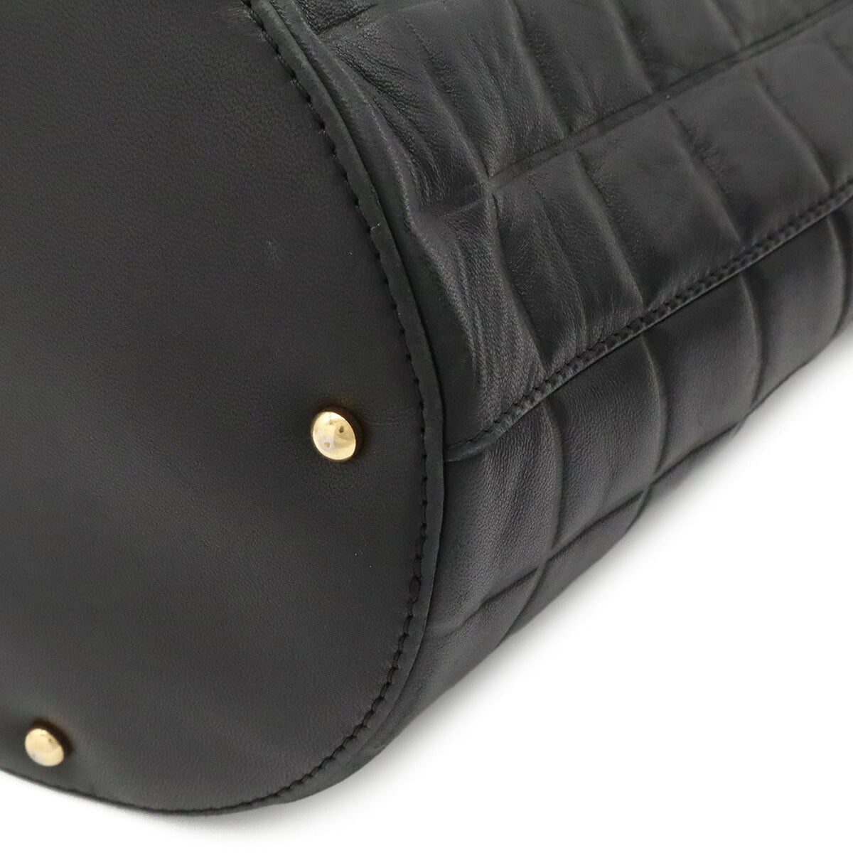 Chanel Chocolate Bar Black Leather Shoulder Bag (Pre-Owned)