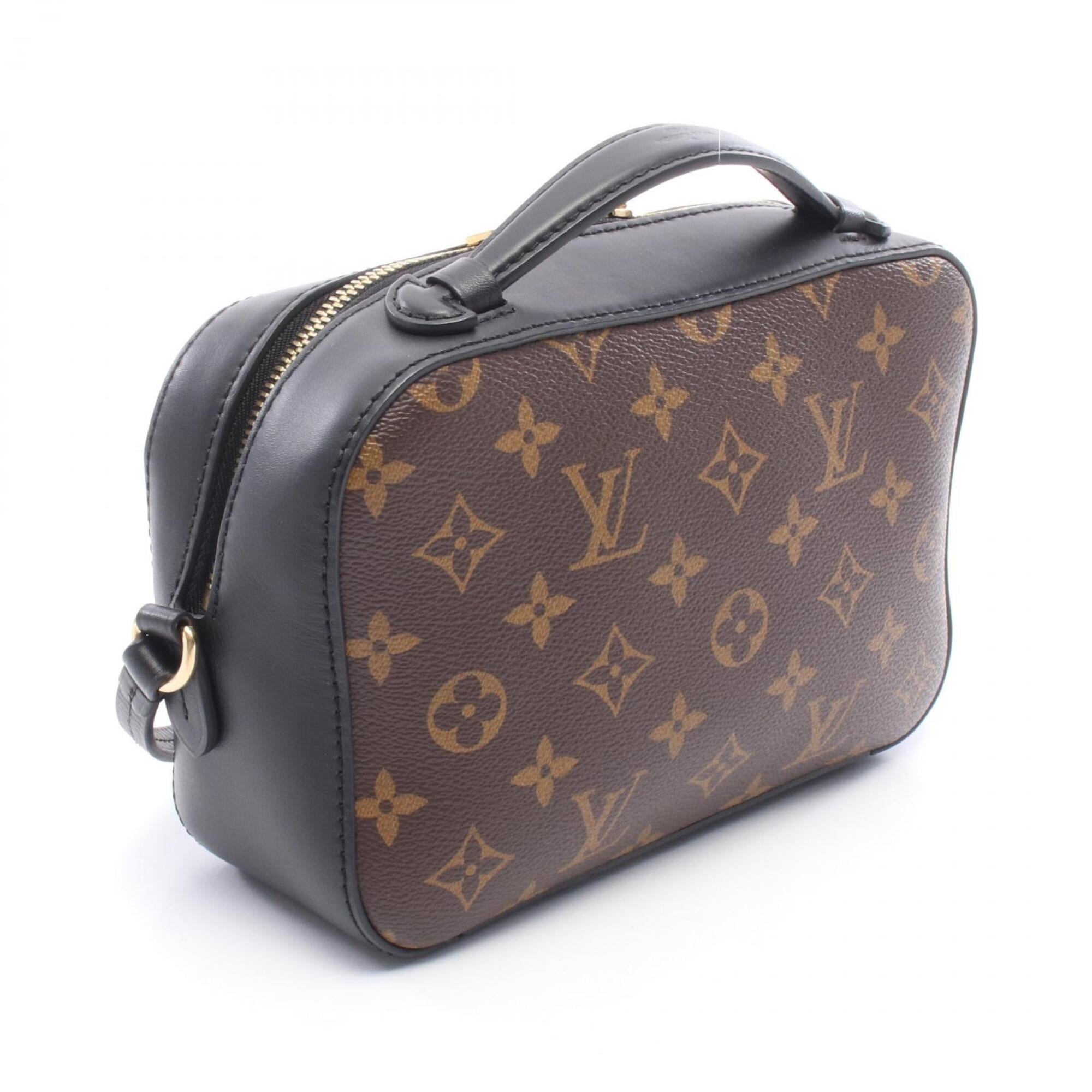 Louis Vuitton Black Brown Monogram Noir Monogram Leather Handbag Shoulder Bag (Pre-Owned)