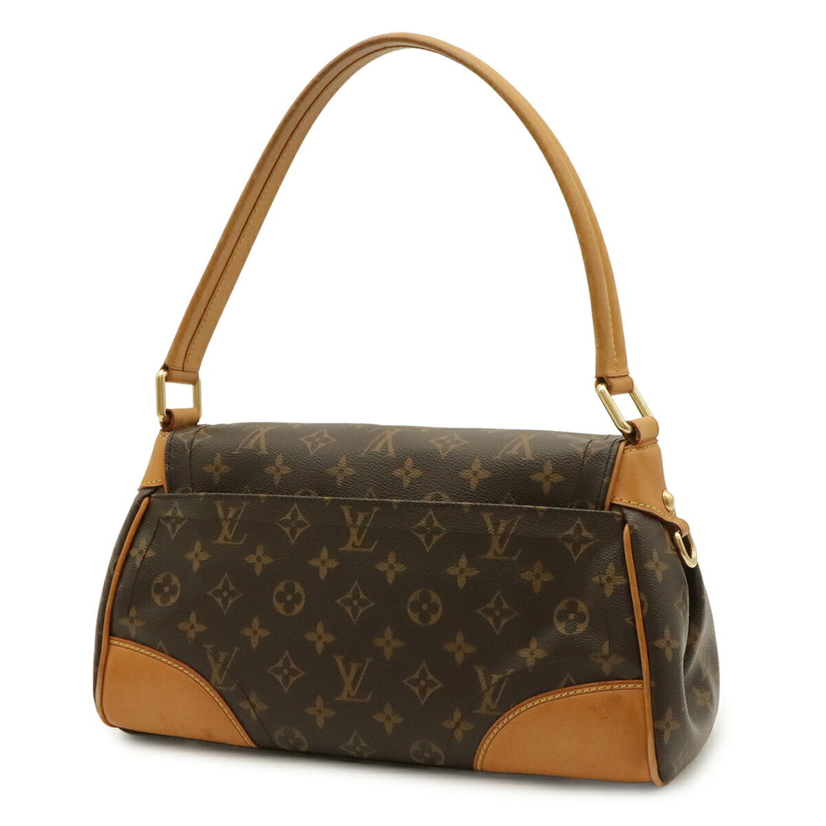 Louis Vuitton Brown Monogram Canvas Handbag Shoulder Bag (Pre-Owned)