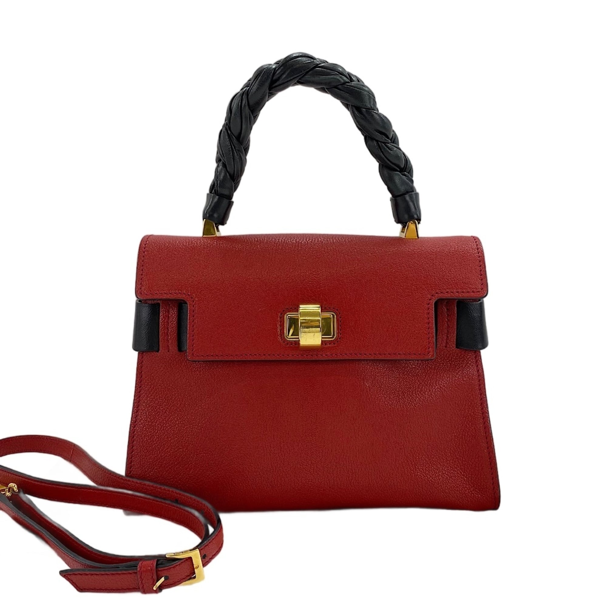 Miu Miu Red Color Handbag (Pre-Owned)