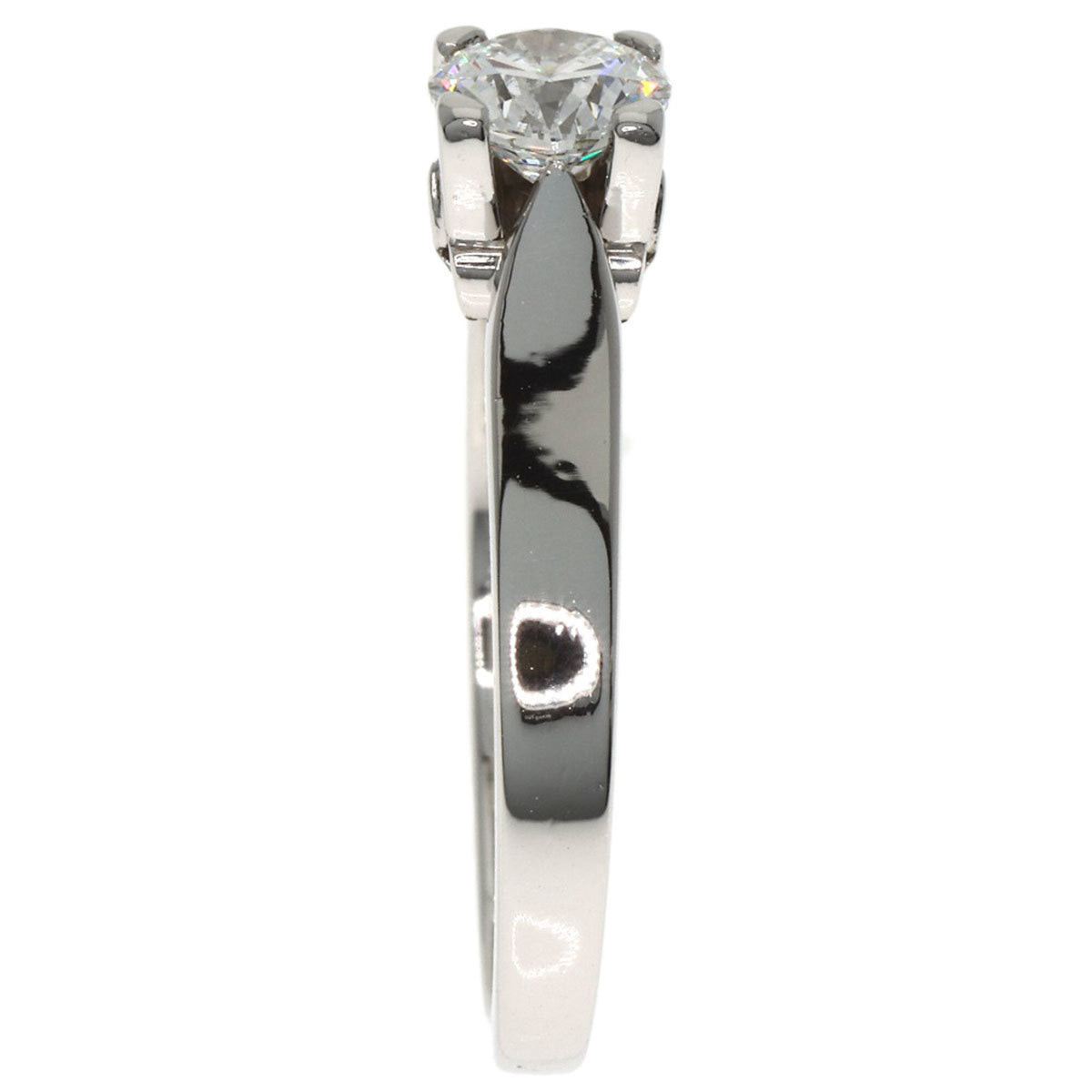 Van Cleef & Arpels Platinum Platinum 950 Band Ring (Pre-Owned)
