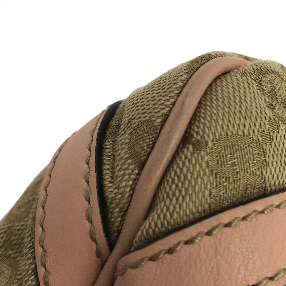 Gucci Beige Brown Gg Canvas Shoulder Bag (Pre-Owned)