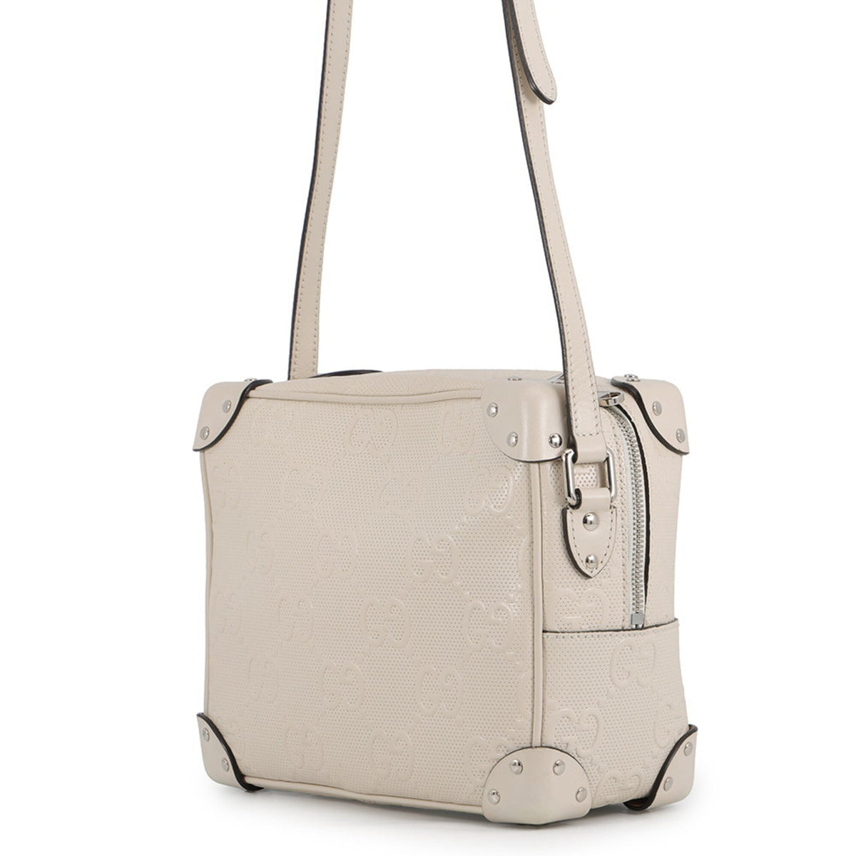 Gucci Ivory White Leather Handbag Shoulder Bag (Pre-Owned)
