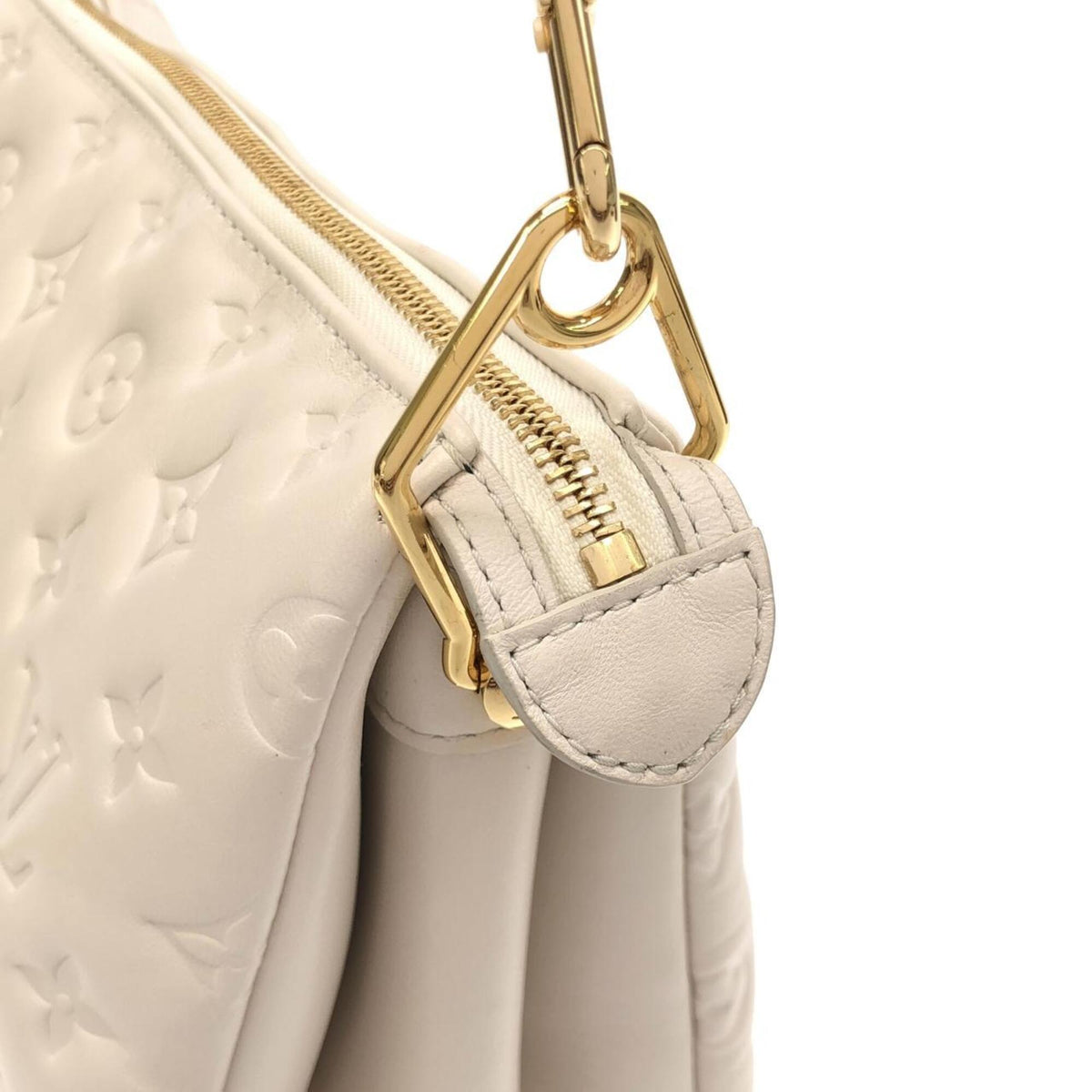 Louis Vuitton Beige Leather Shoulder Bag (Pre-Owned)