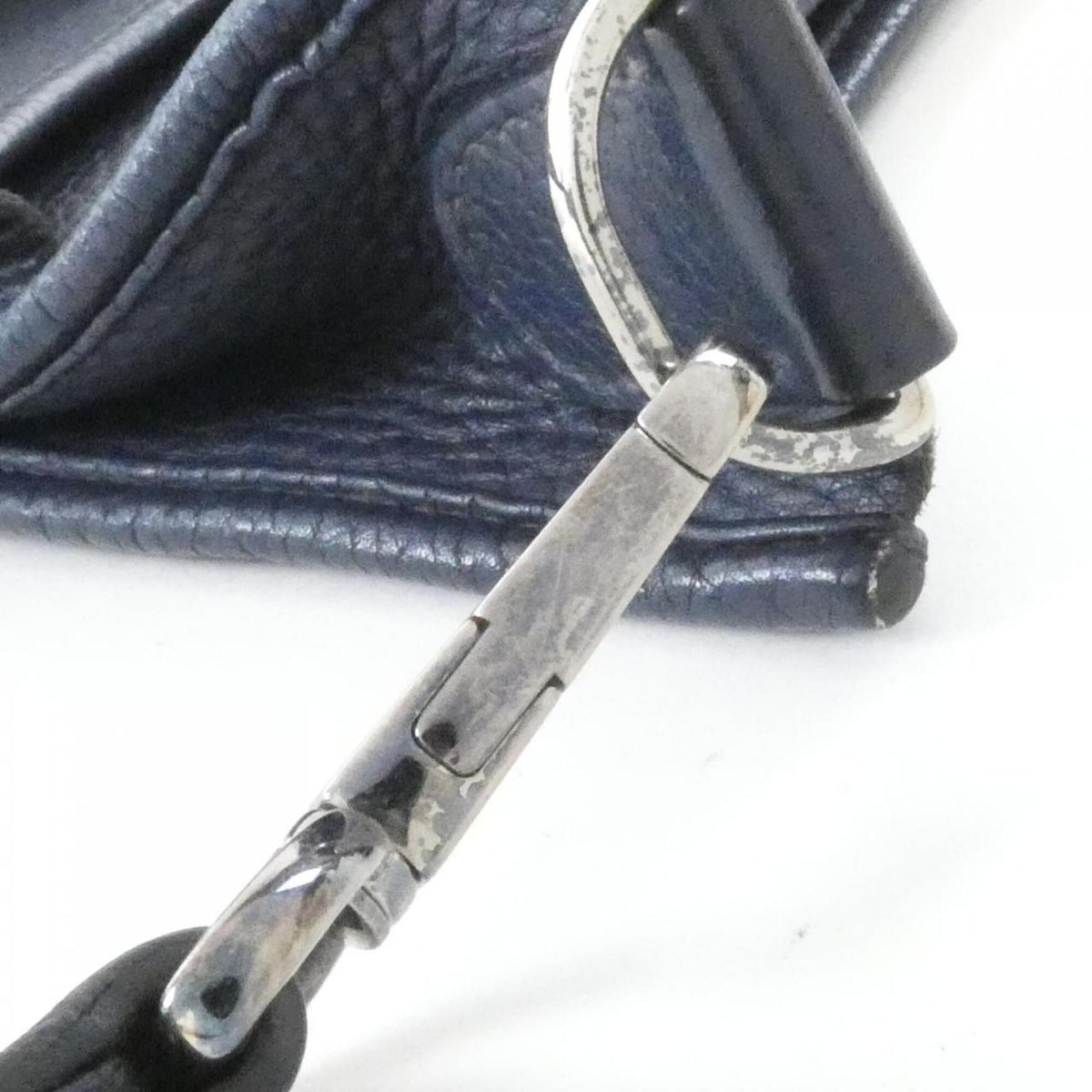 Hermes Blue Taurillon Clemence Leather Shoulder Bag (Pre-Owned)