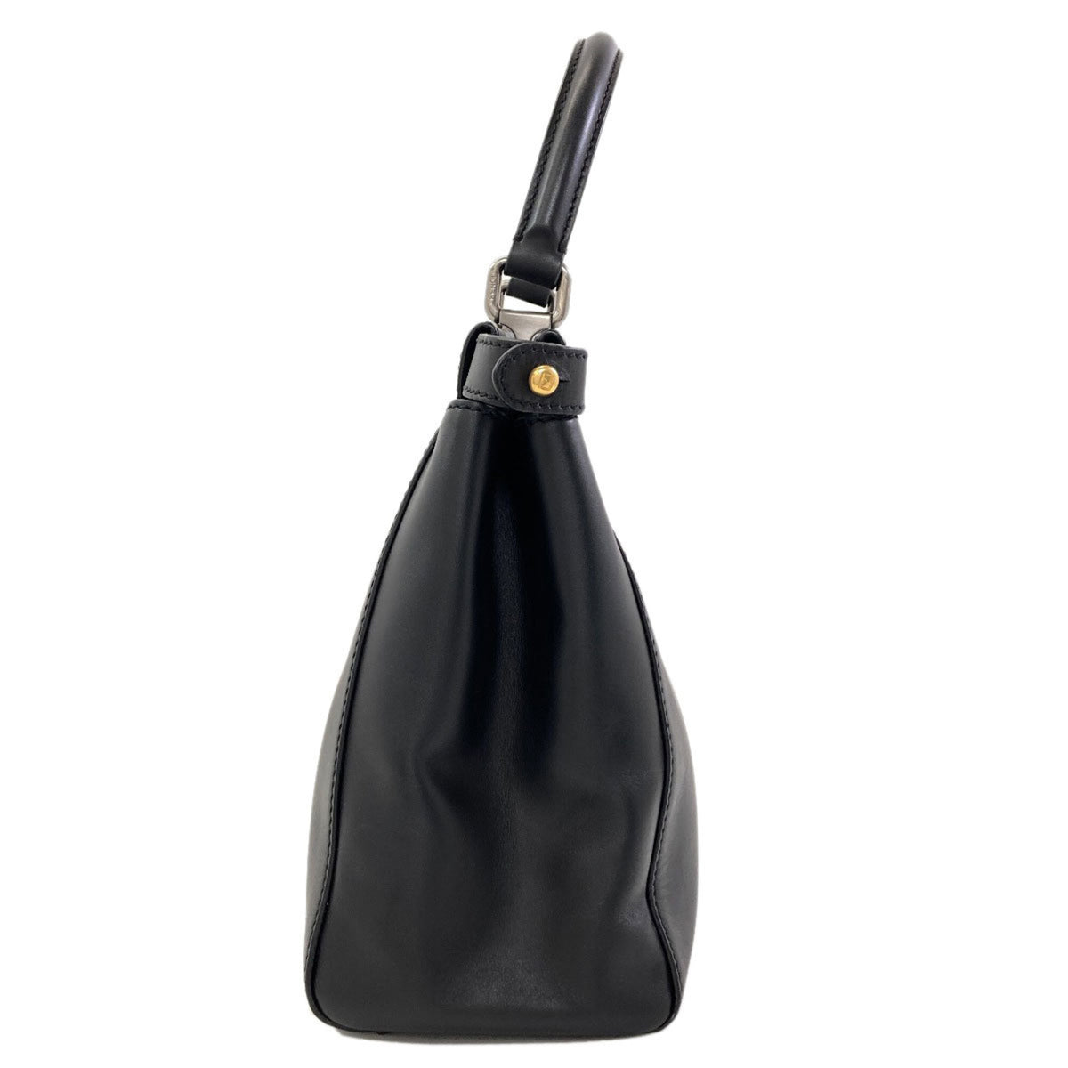 Fendi Black Leather Tote Bag (Pre-Owned)