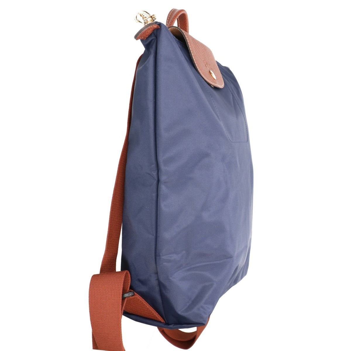 Longchamp Brown Navy Nylon Backpack (Pre-Owned)