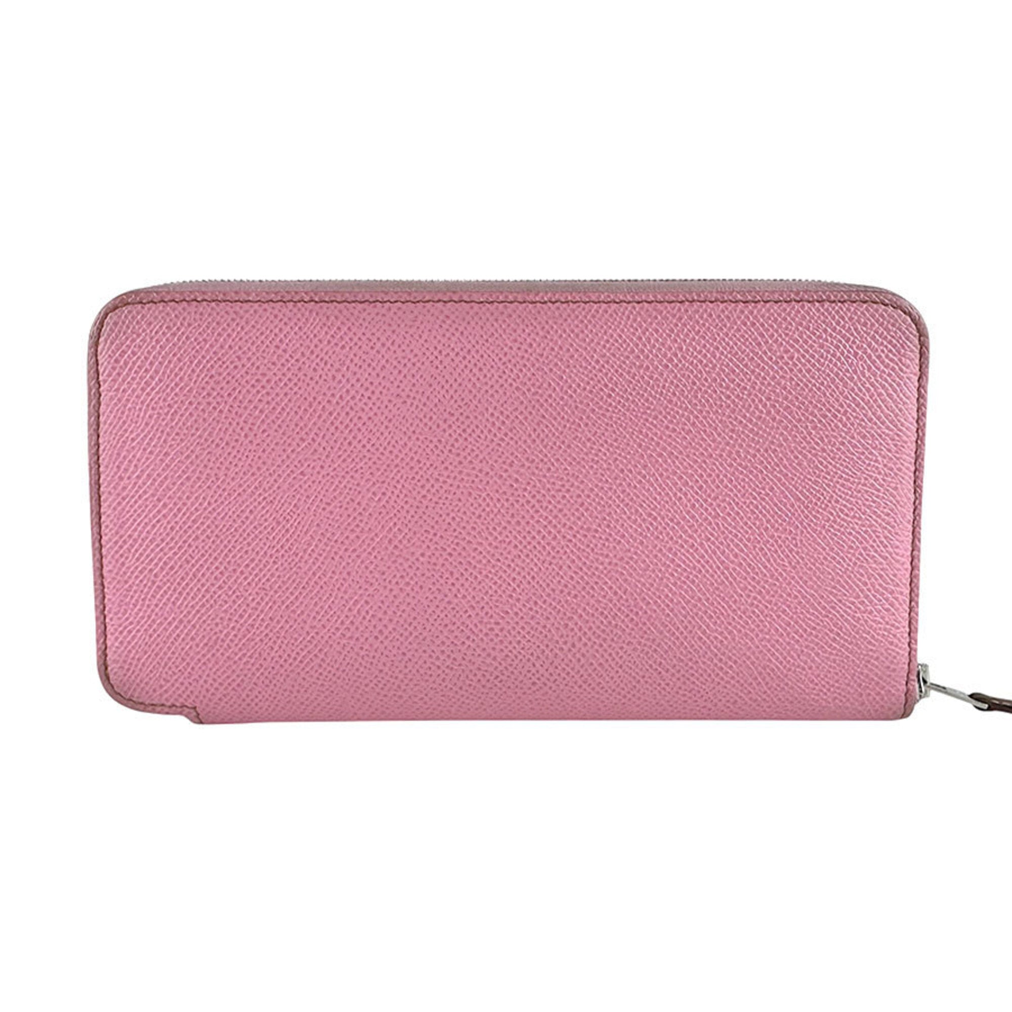 Hermes Pink Epsom Leather Long Wallet (Bi-Fold) (Pre-Owned)