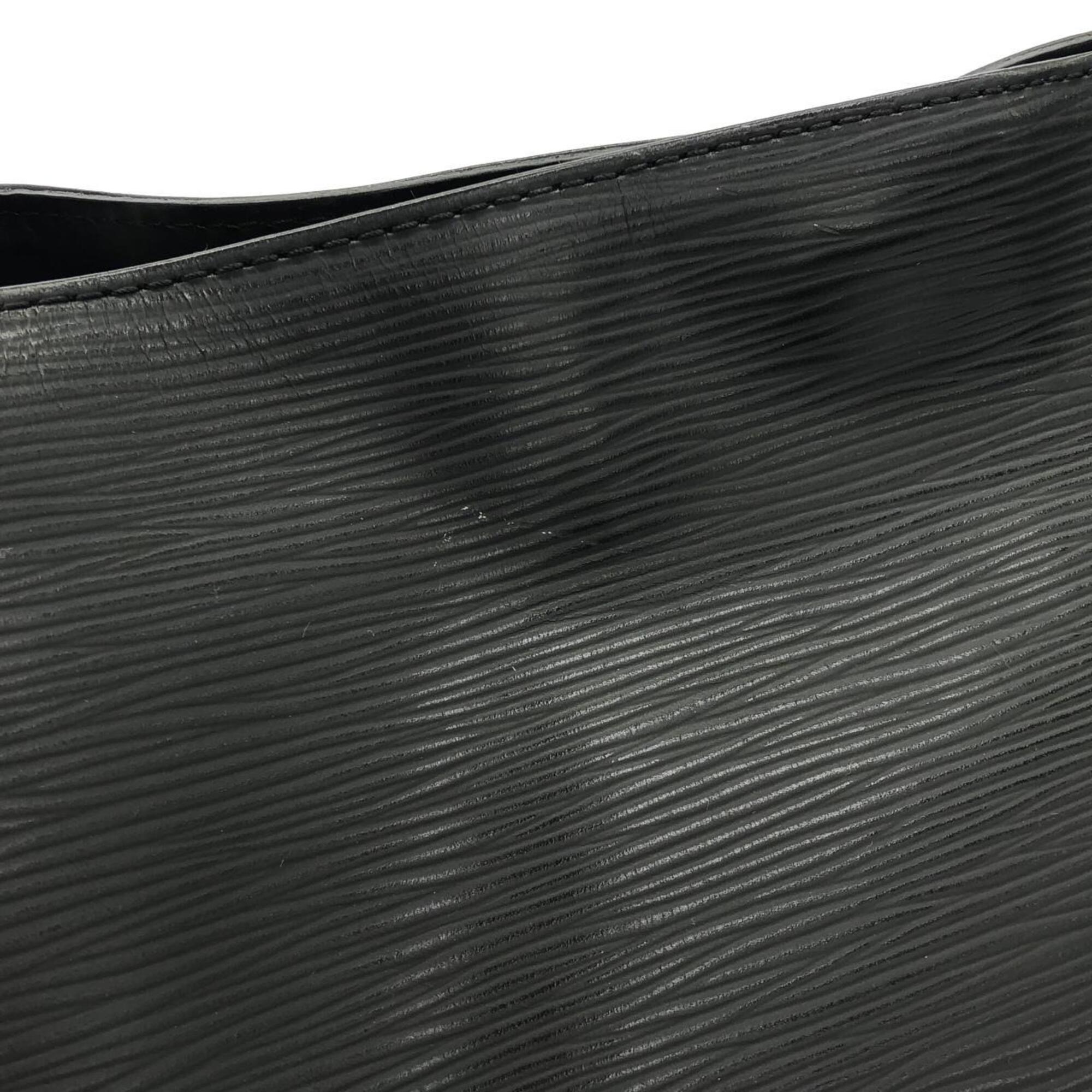 Louis Vuitton Black Leather Shoulder Bag (Pre-Owned)