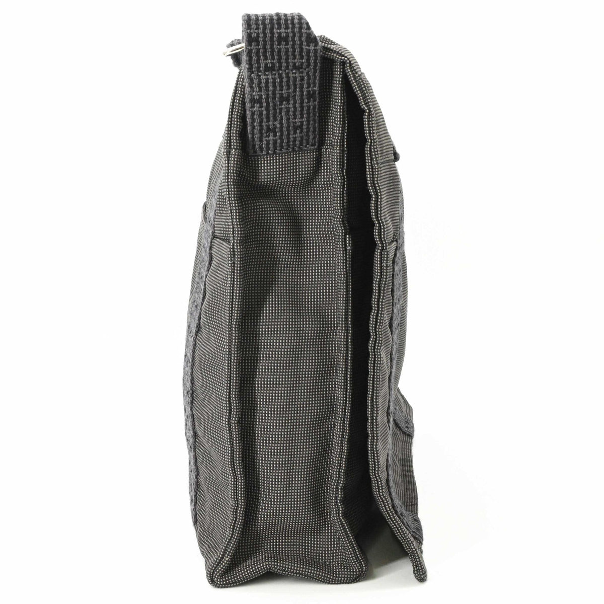 Hermes Gray Nylon Canvas Shoulder Bag (Pre-Owned)