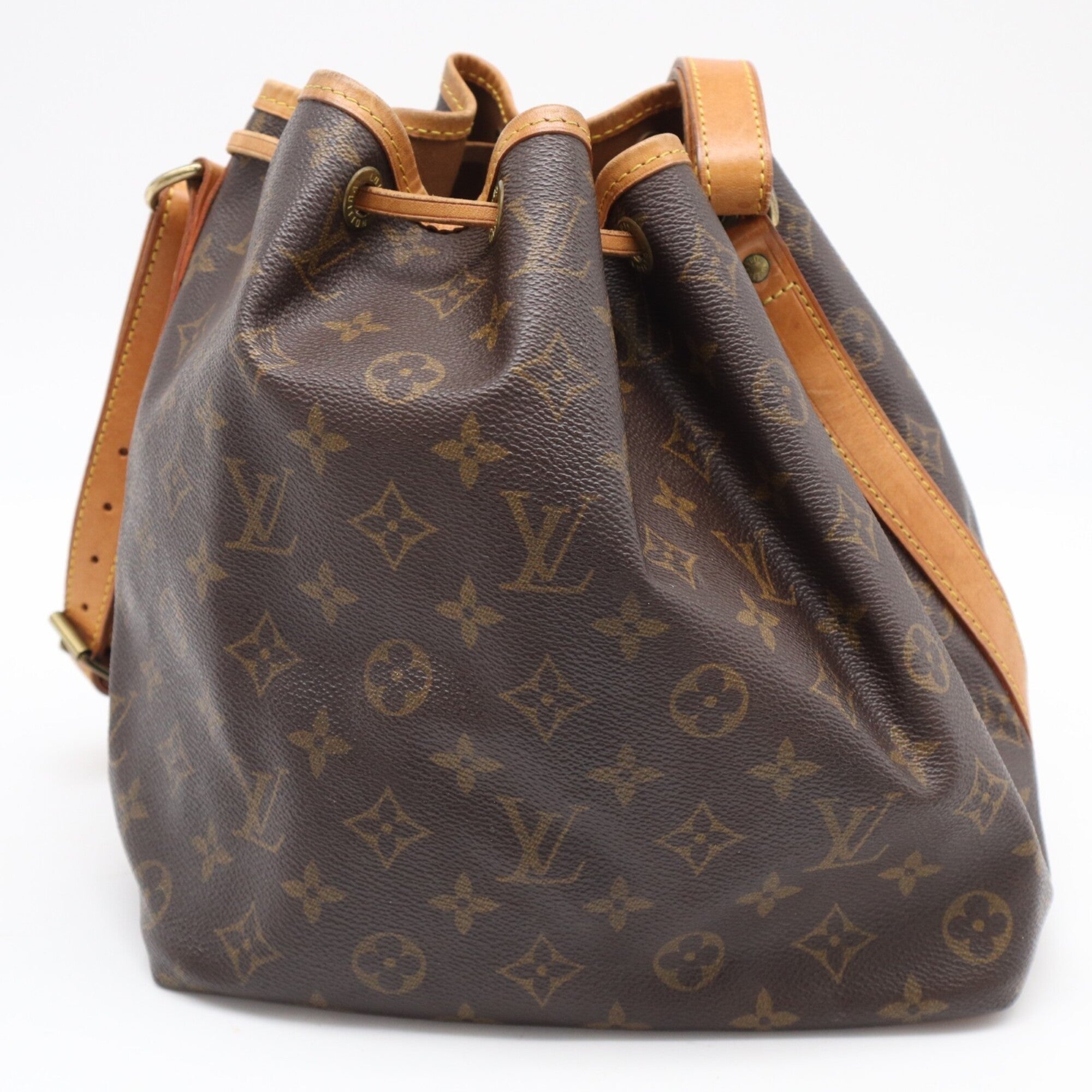 Louis Vuitton Monogram Brown Coated Canvas Leather Handbag (Pre-Owned)