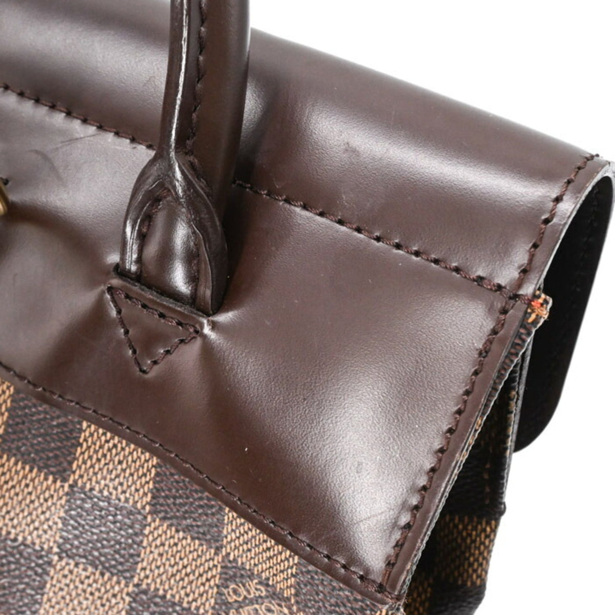 Louis Vuitton Brown Damier Canvas Damier Graphite Leather Backpack (Pre-Owned)
