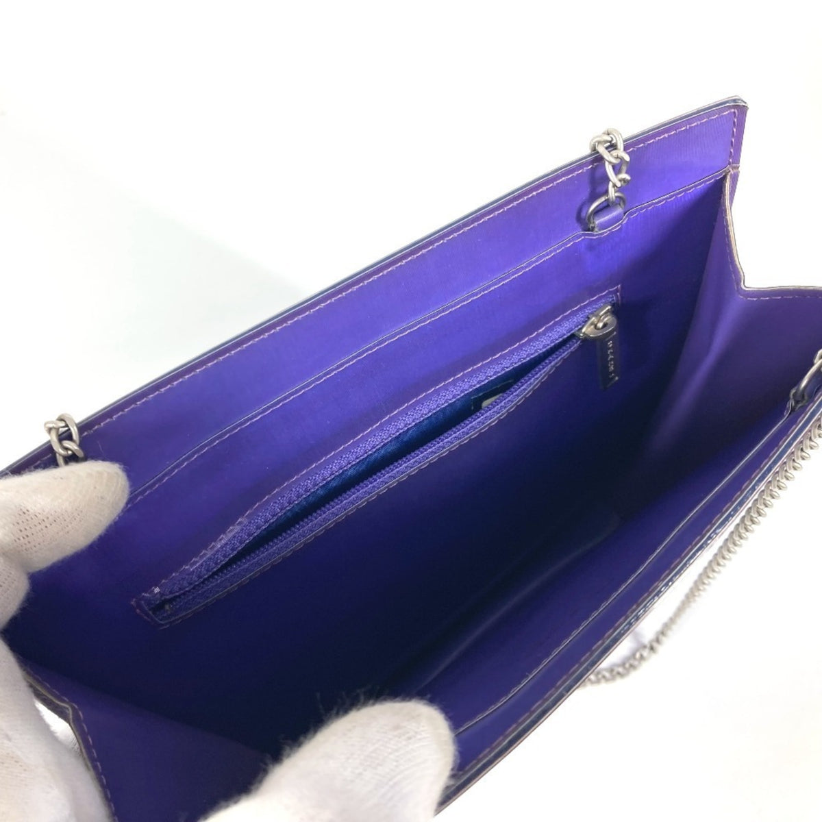 Chanel Purple Vinyl Shoulder Bag (Pre-Owned)
