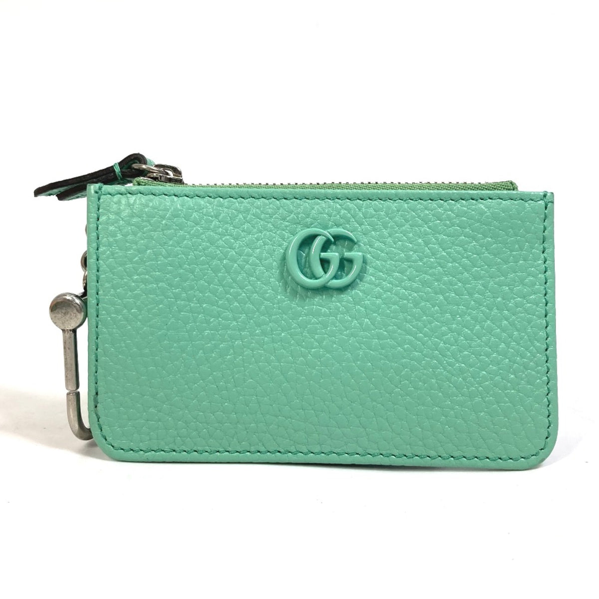 Gucci Green Leather Coin Purse/Coin Case (Pre-Owned)