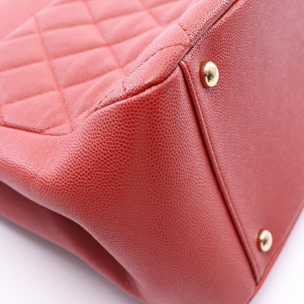Chanel Bordeaux Grained Calfskin Handbag Shoulder Bag (Pre-Owned)