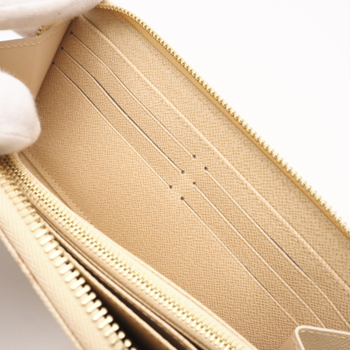 Louis Vuitton Beige Brown Monogram Monogram Long Wallet (Bi-Fold) (Pre-Owned)
