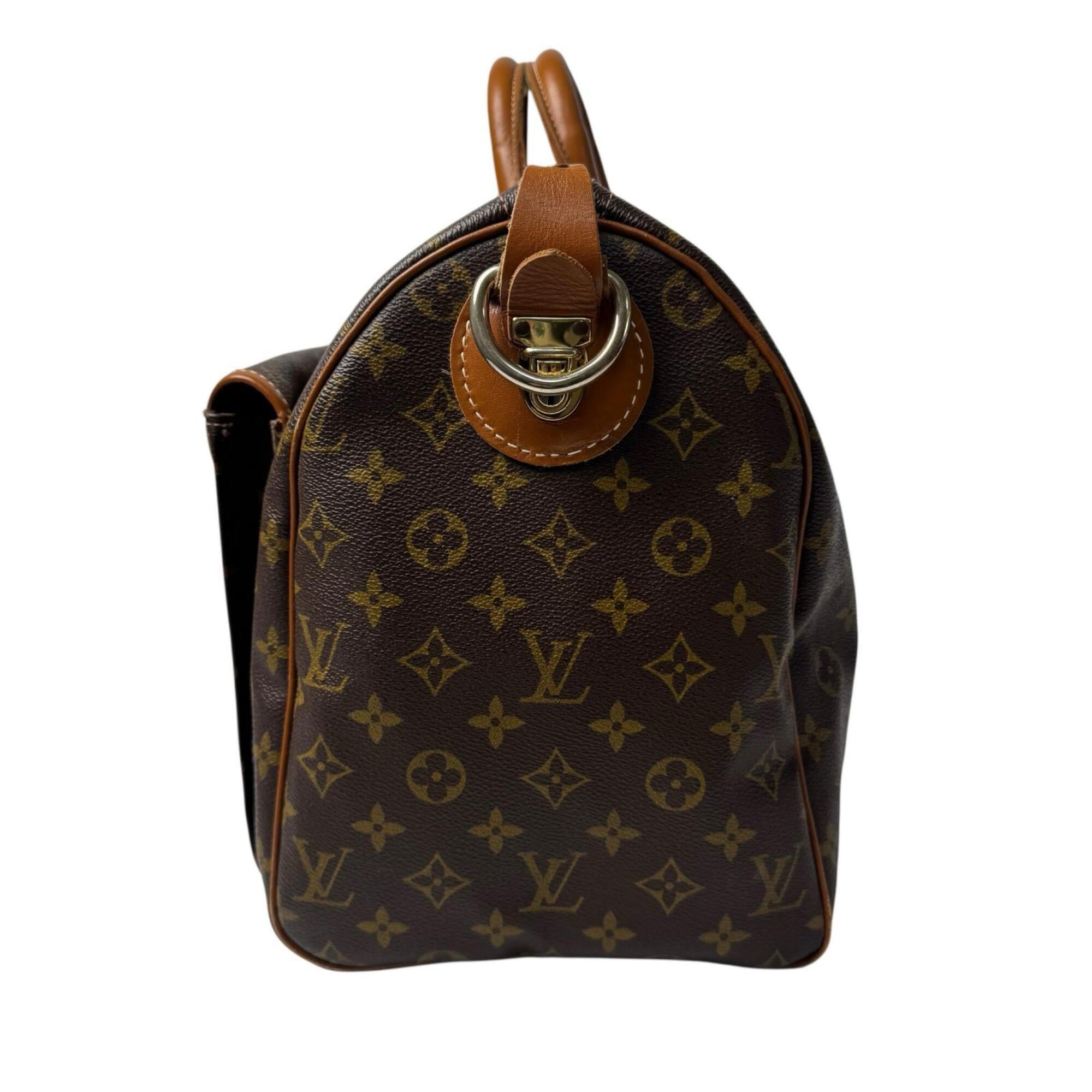Louis Vuitton Brown Leather Pvc Boston Bag (Pre-Owned)