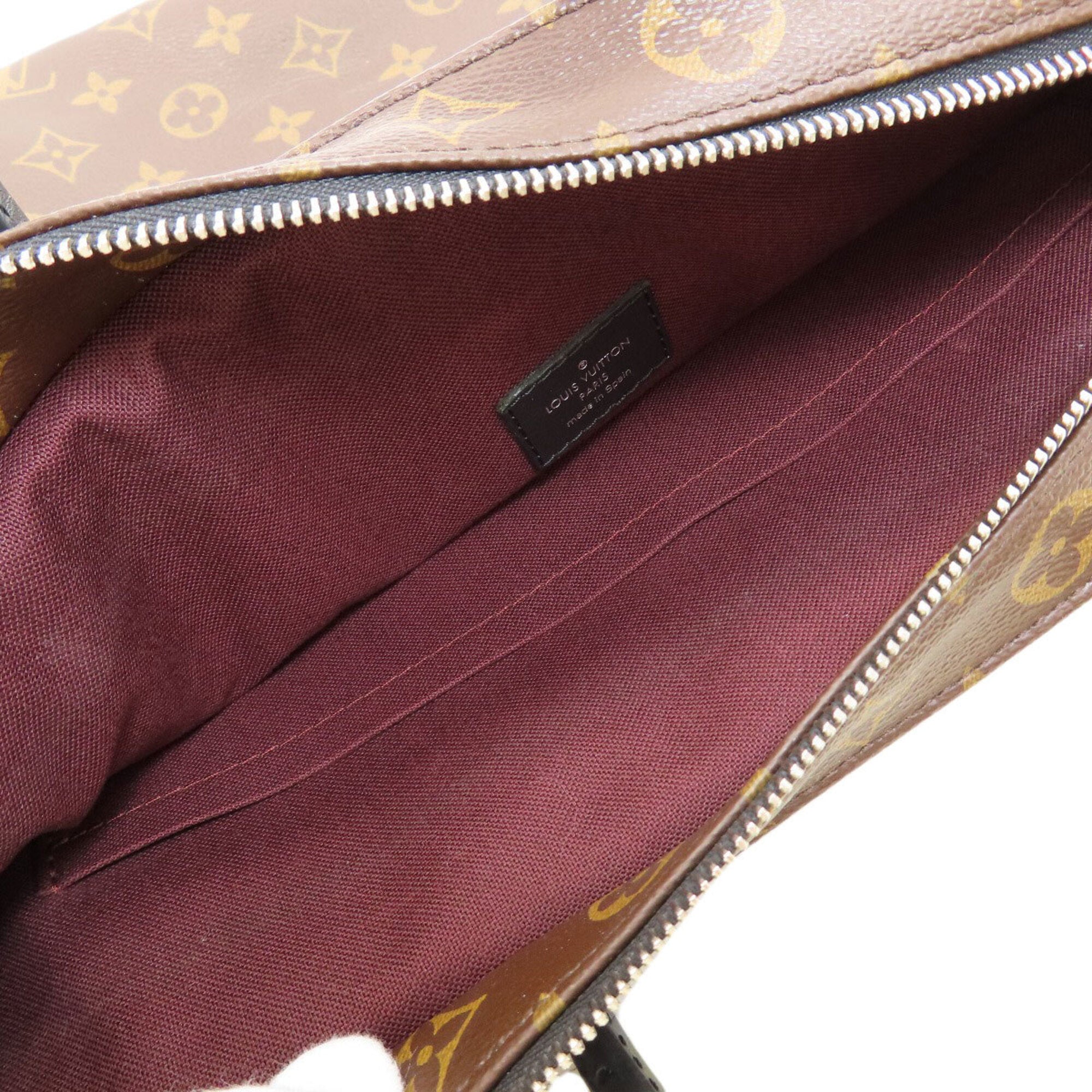 Louis Vuitton Monogram Macassar Black Brown Monogram Briefcase (Pre-Owned)